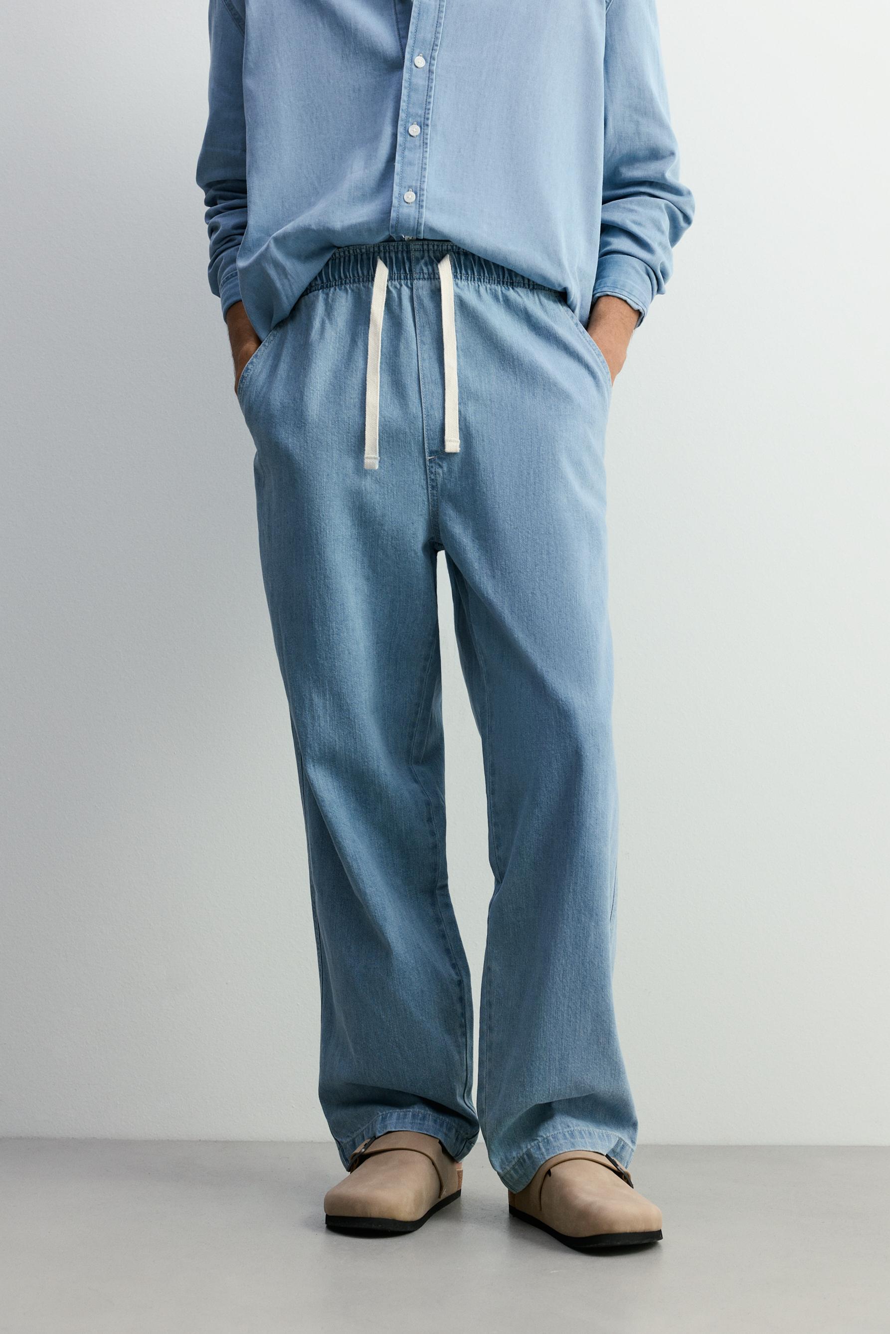 Baggy jogger jeans — PALE BLUE