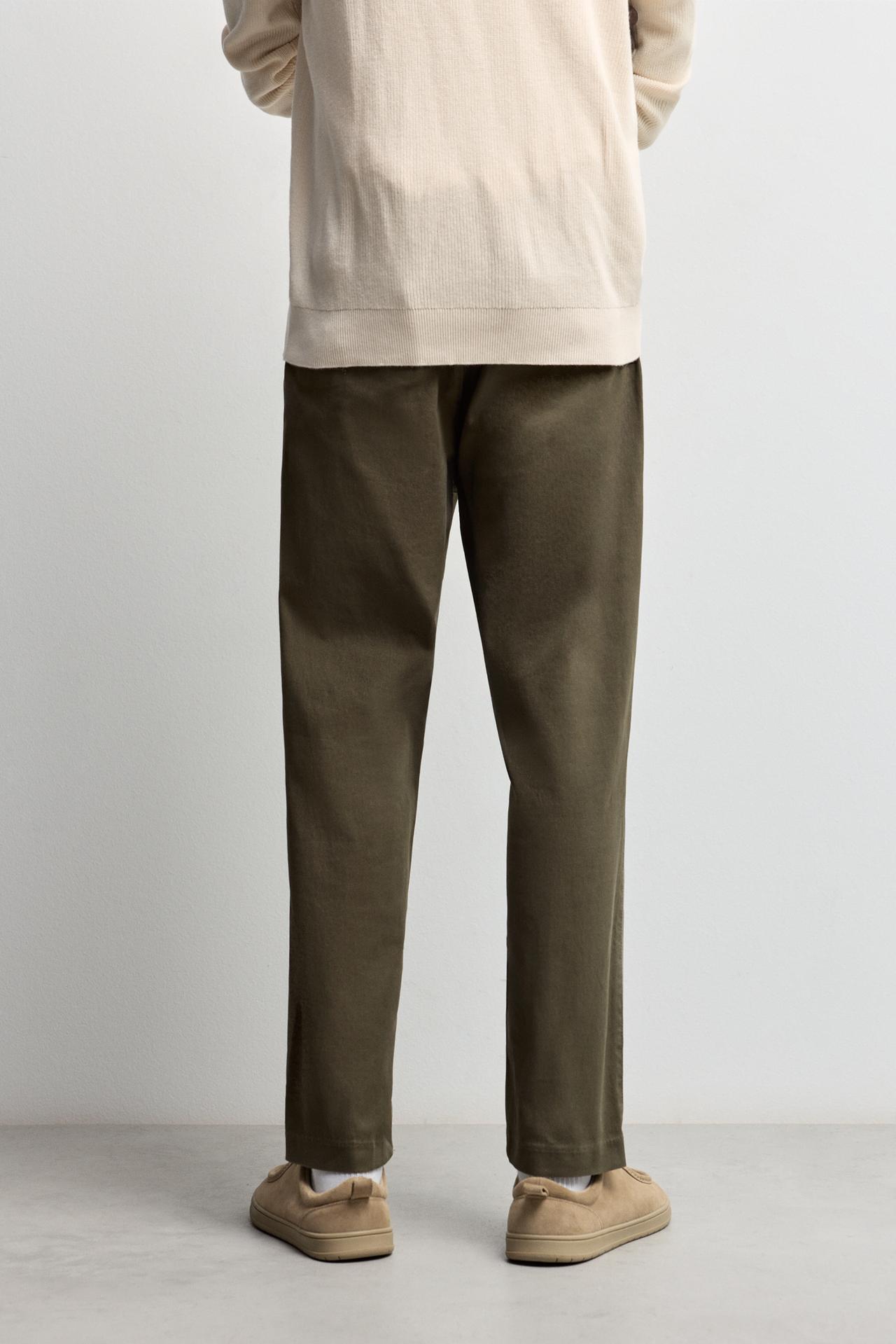 Slim fit chino trousers — DARK KHAKI