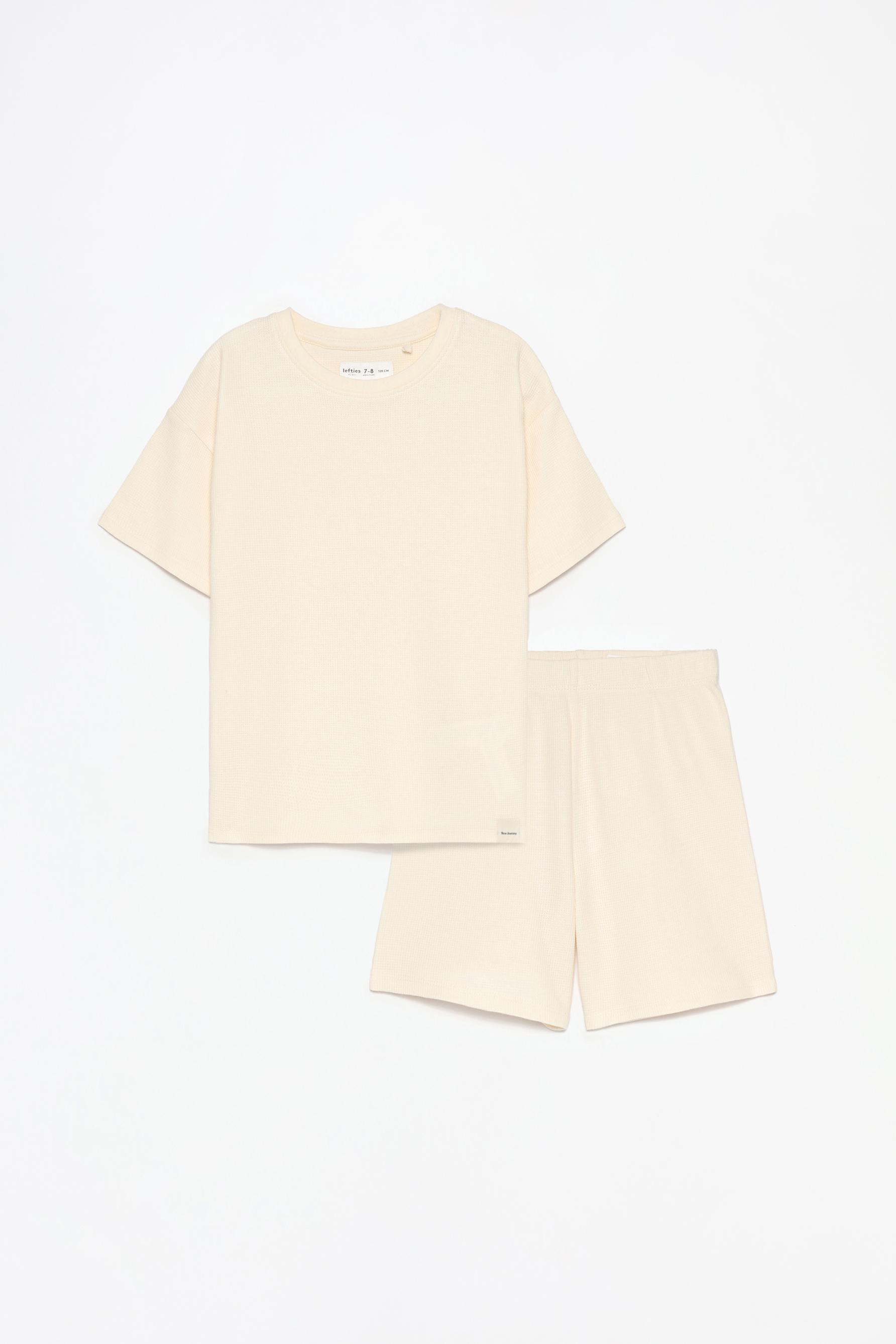 Pijama gofrado corto