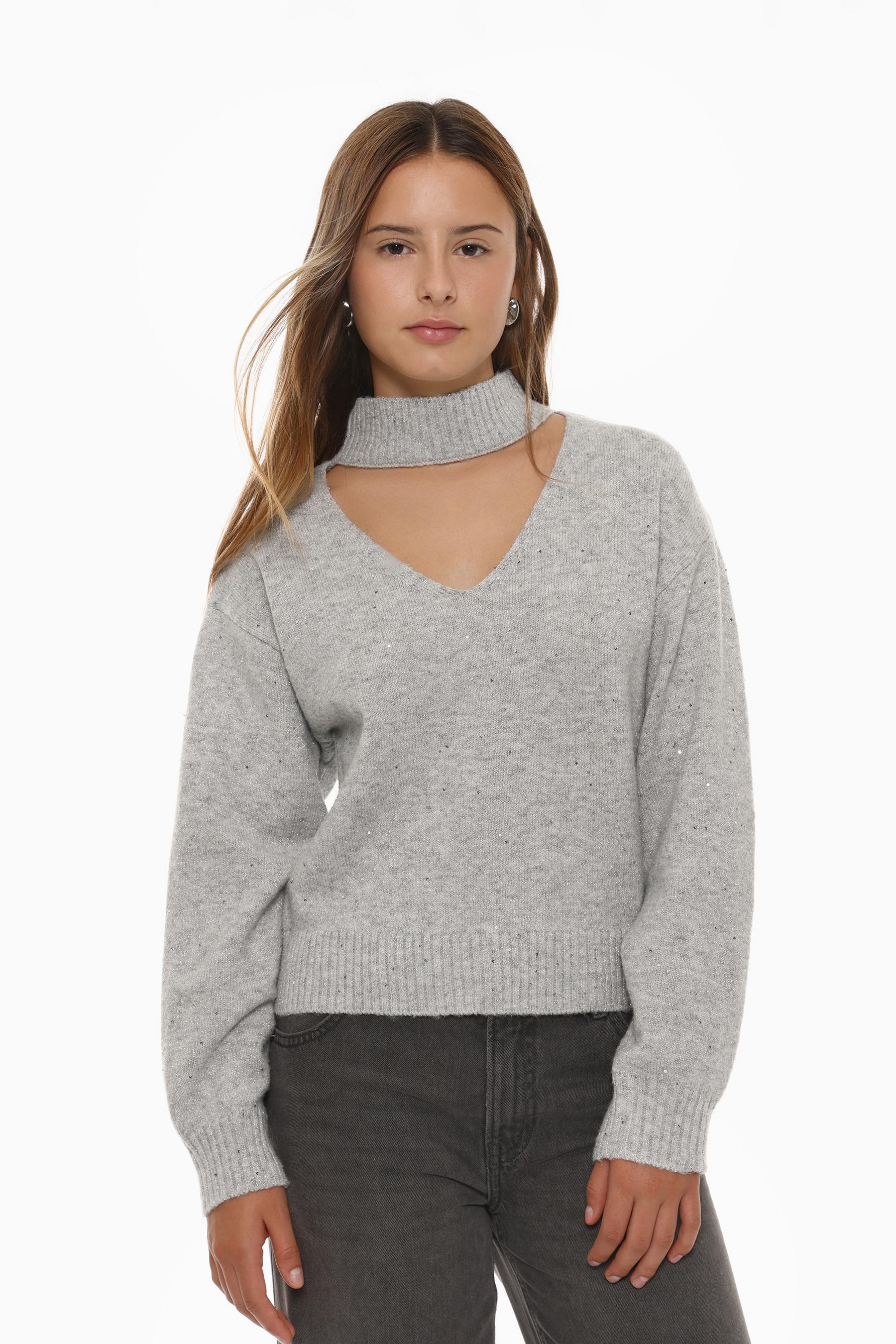 Pullover choker metallizzato TEEN GIRL Donna Lefties Italy