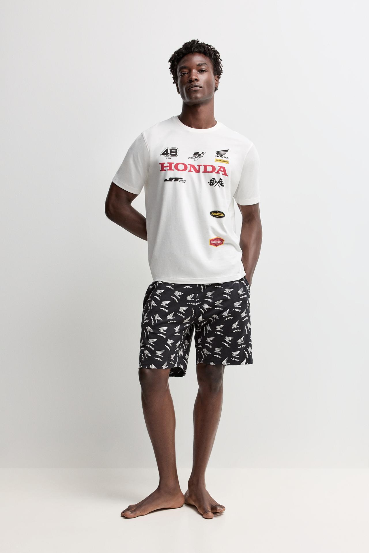 Honda short pyjamas — WHITE