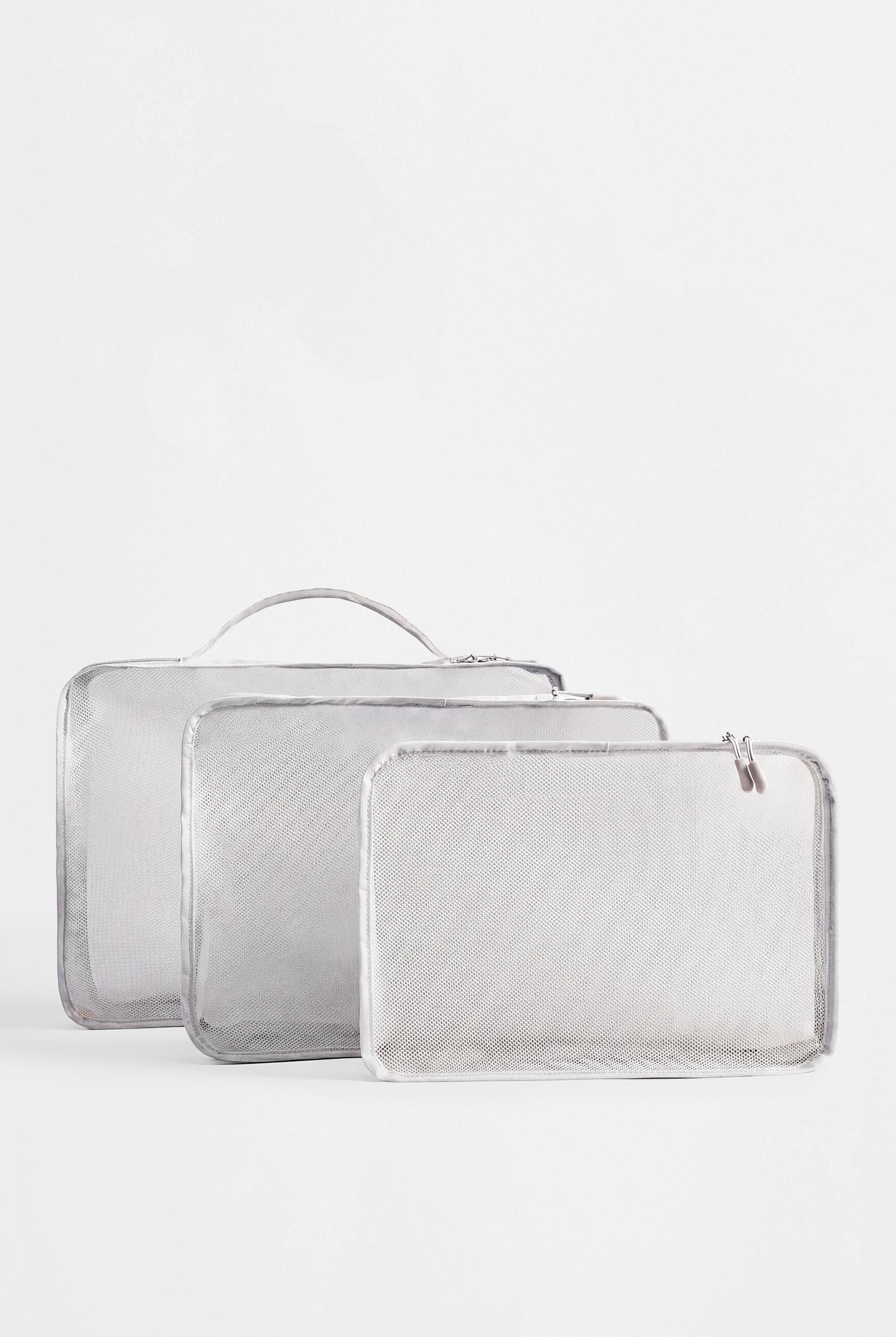 Set of 3 travel organisers — PEARL GREY
