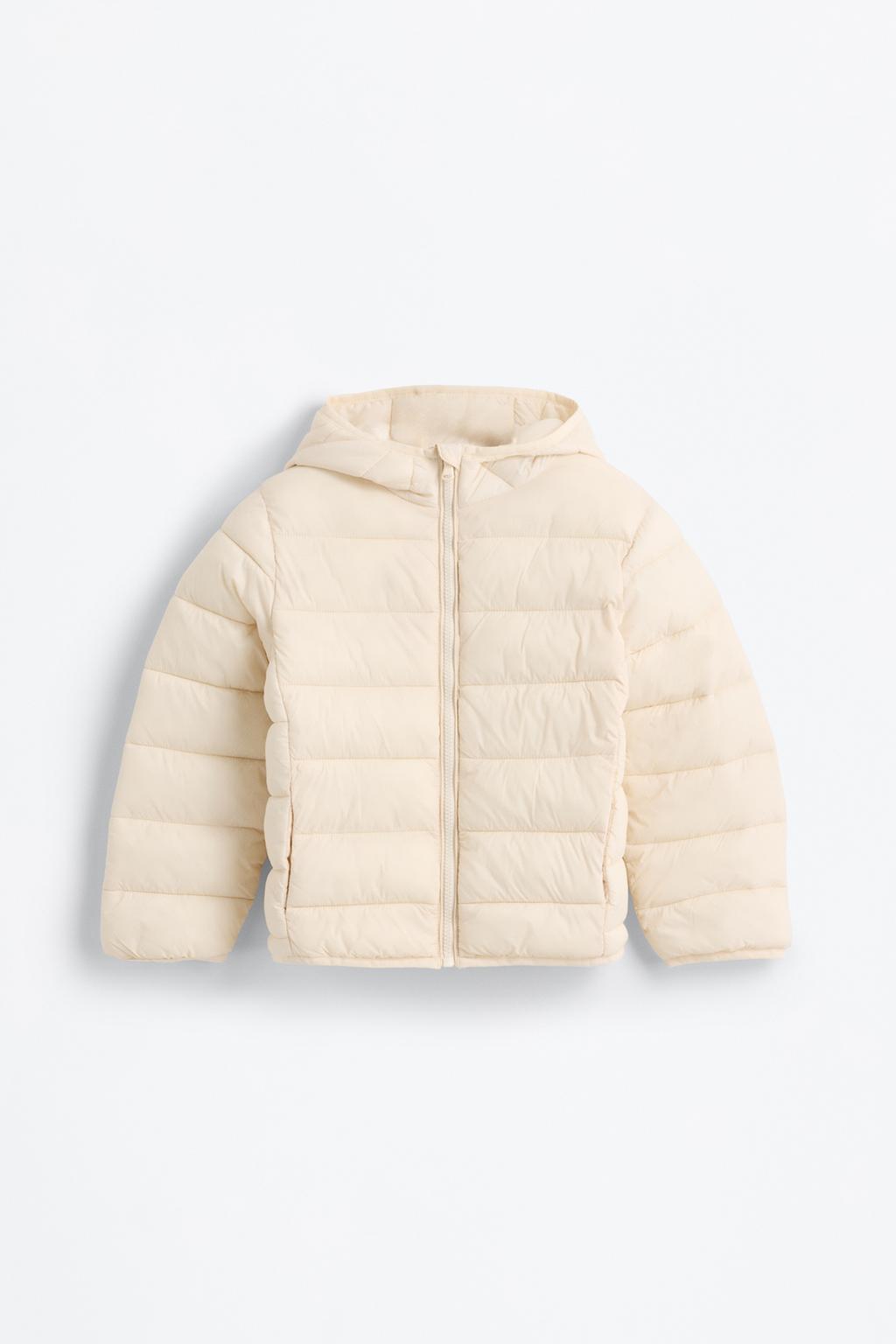 Lightweight hooded puffer jacket