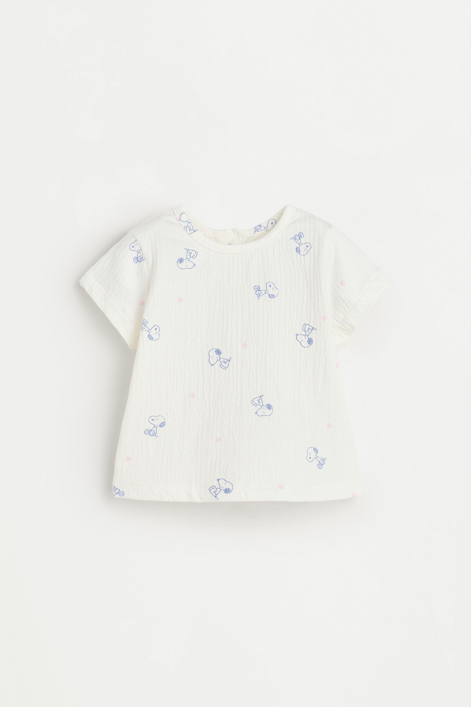 Snoopy Peanuts™ T-shirt and bloomer set — WHITE