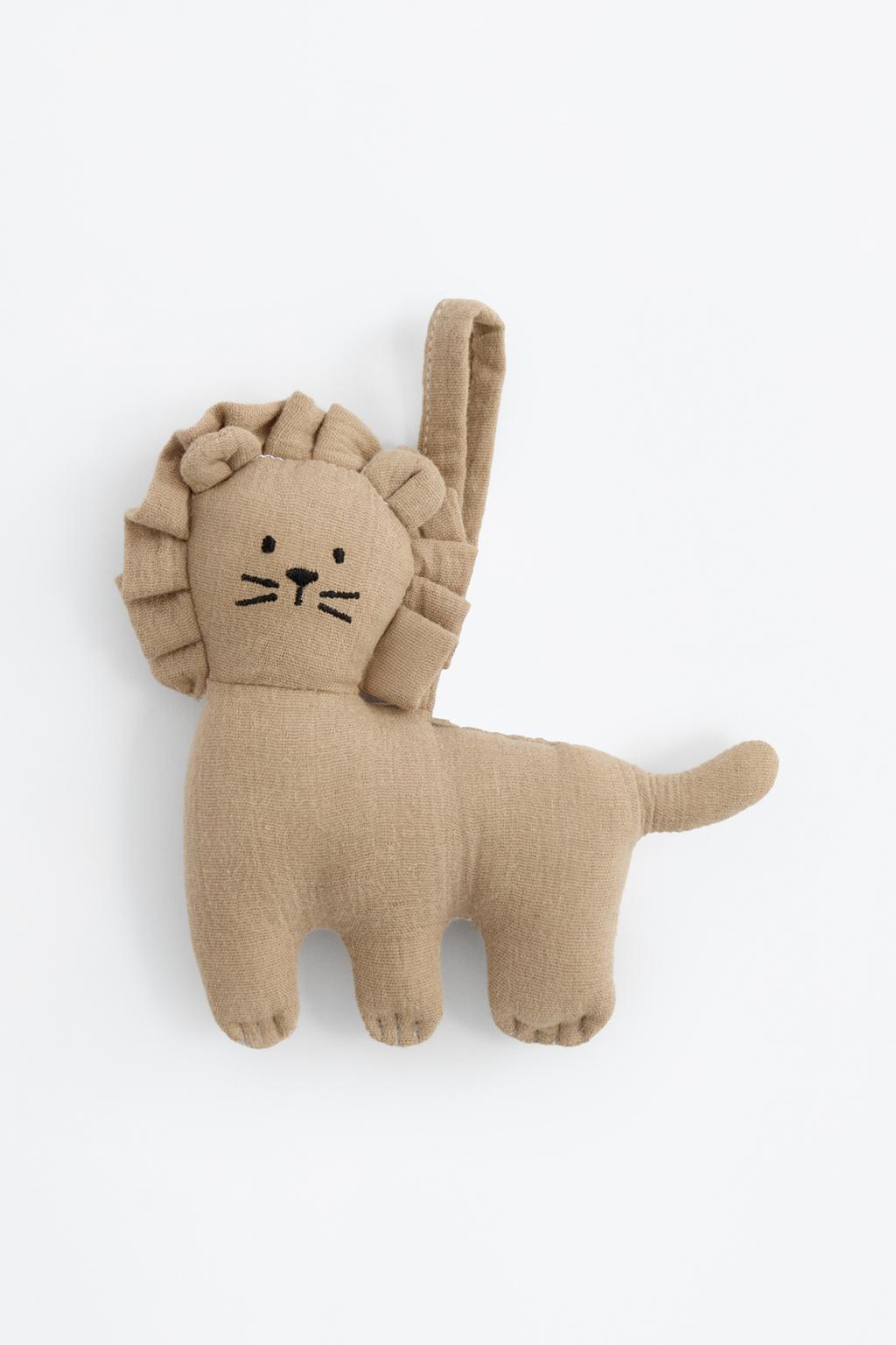 Portachupetes peluche león