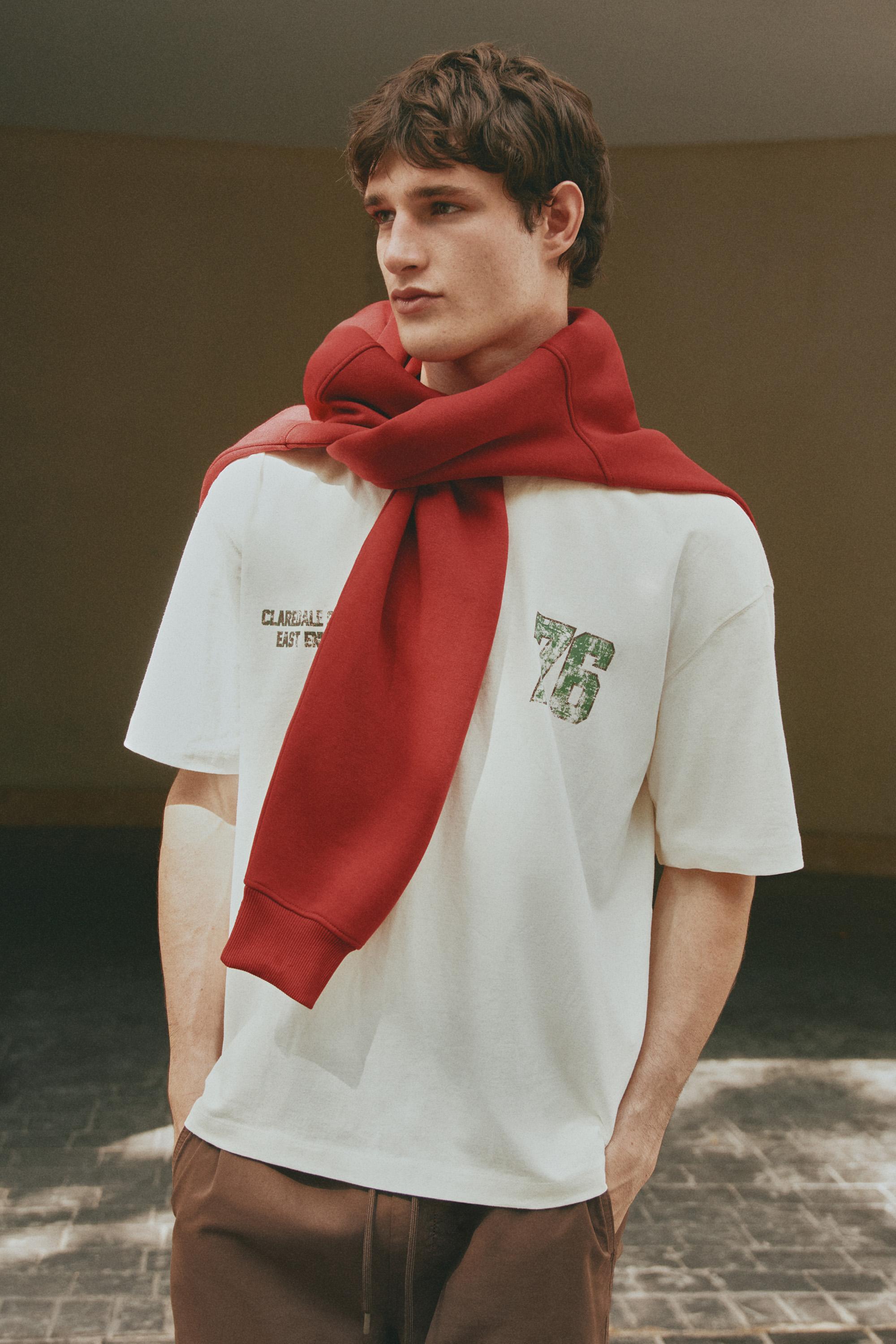 Oversize printed T-shirt — OFF WHITE