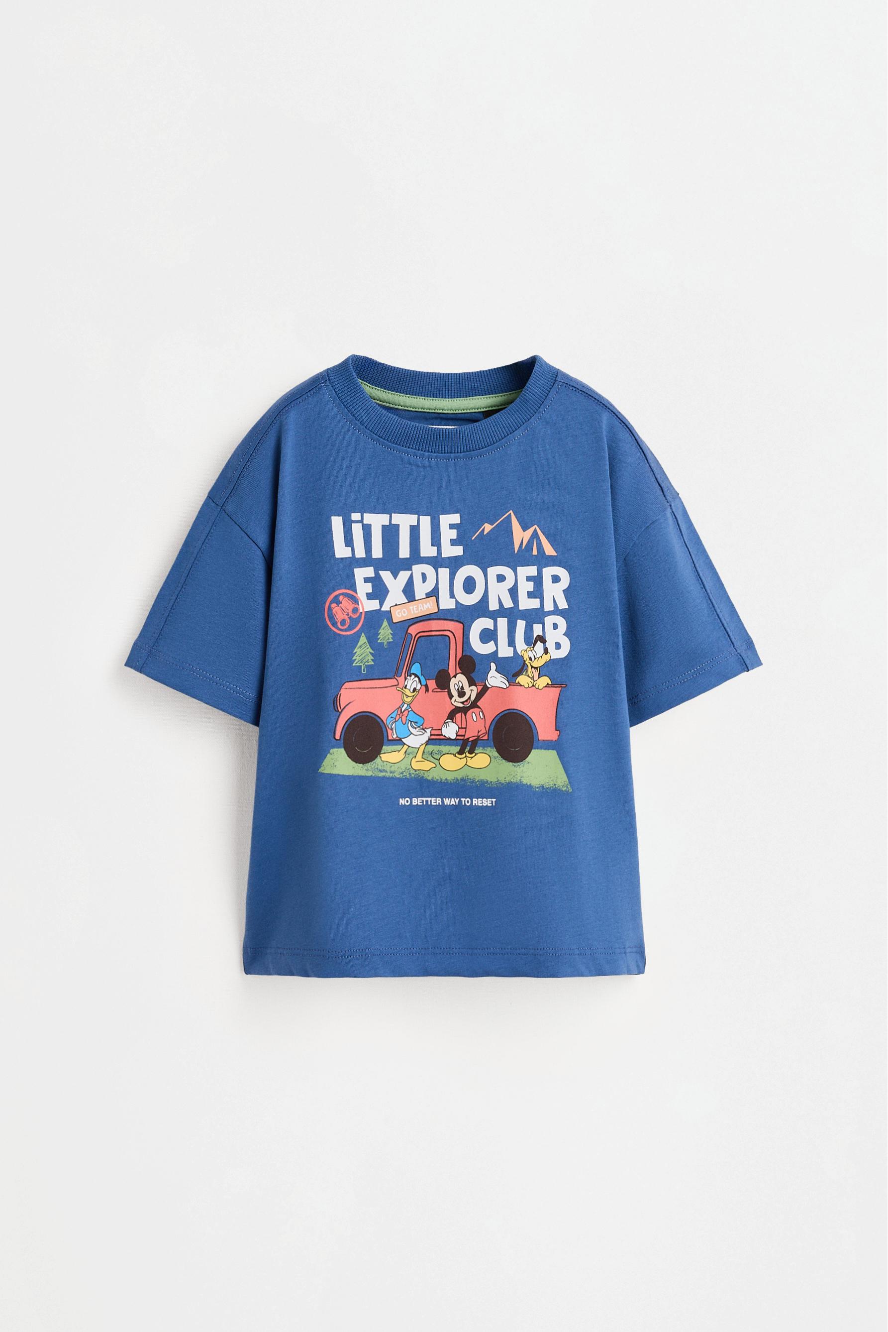 Mickey Mouse ©Disney T-shirt and plush trousers set — MEDIUM BLUE