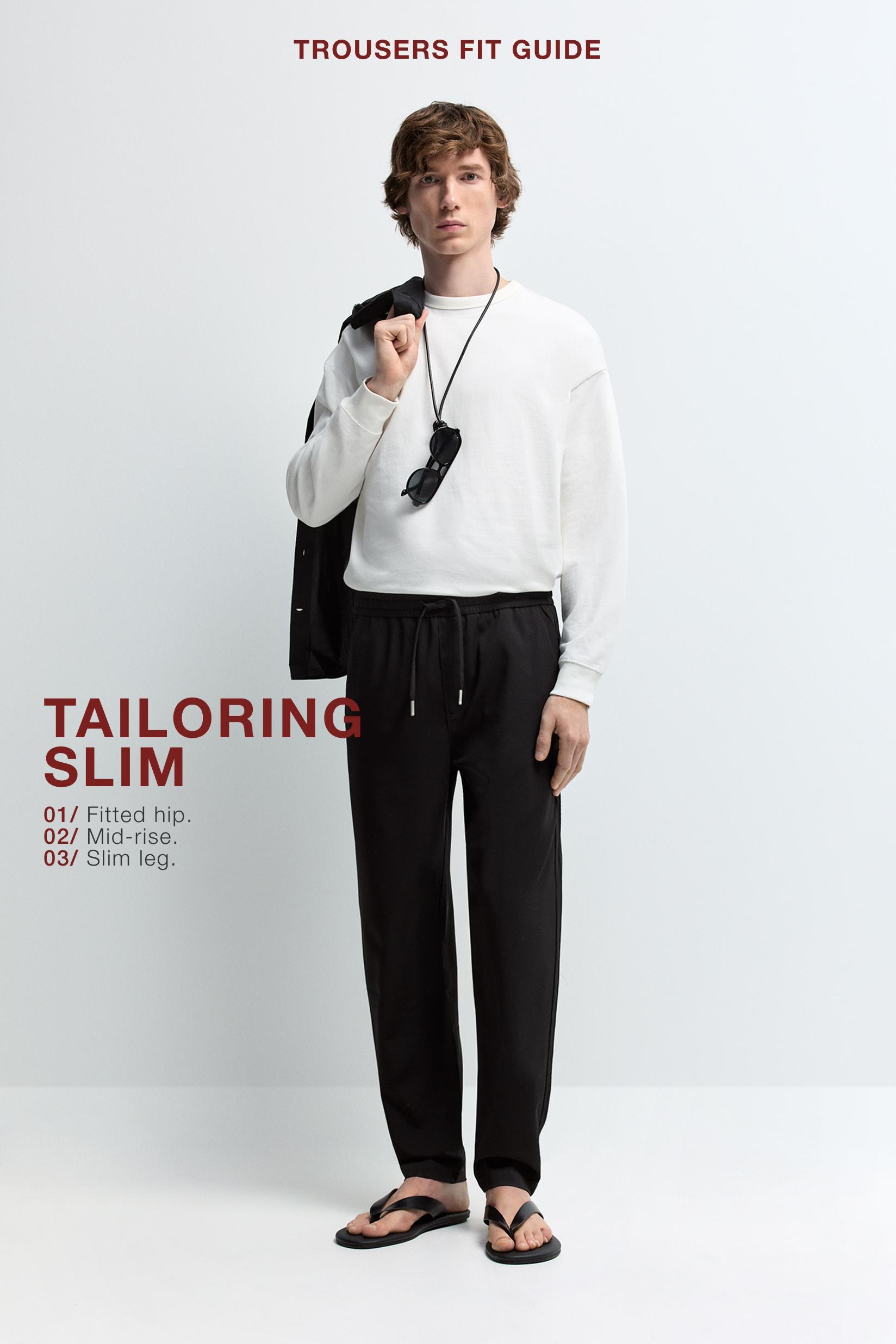 Tailored jogger trousers — BLACK
