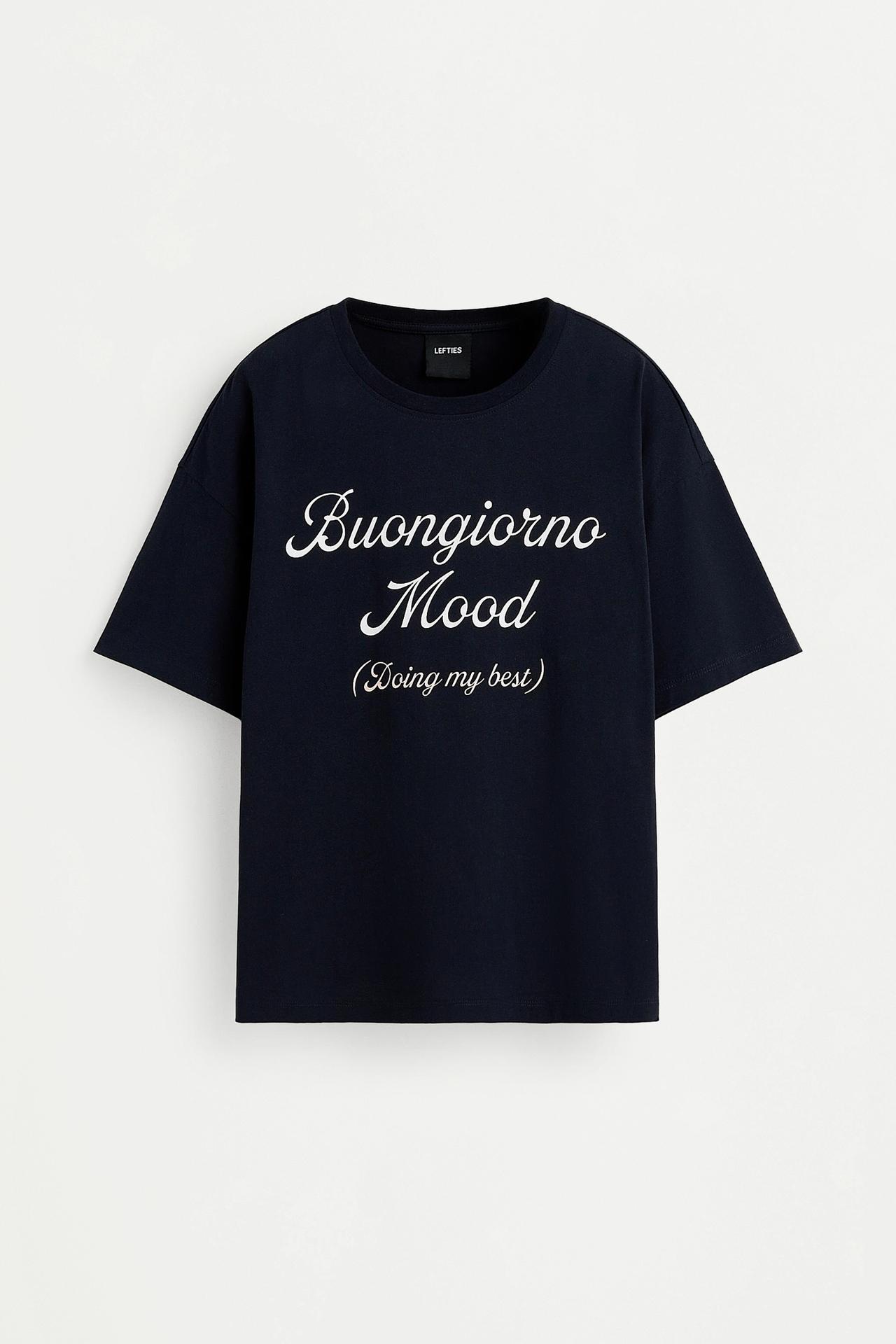 Long printed pyjamas — NAVY