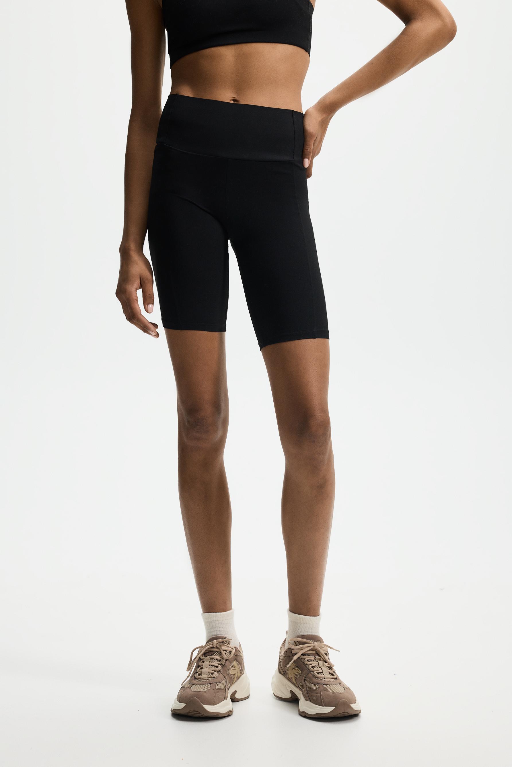 Shaping effect sports cycling leggings. — BLACK