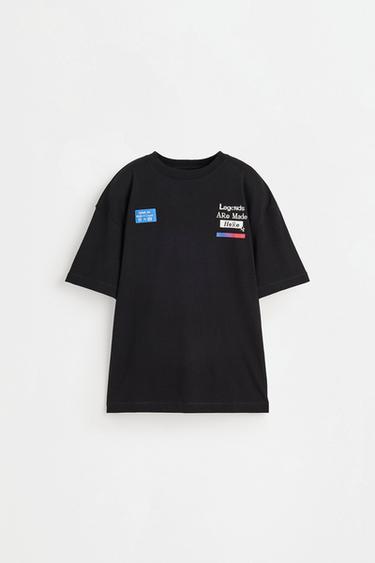 T-shirt with a maxi print on the back — BLACK 1