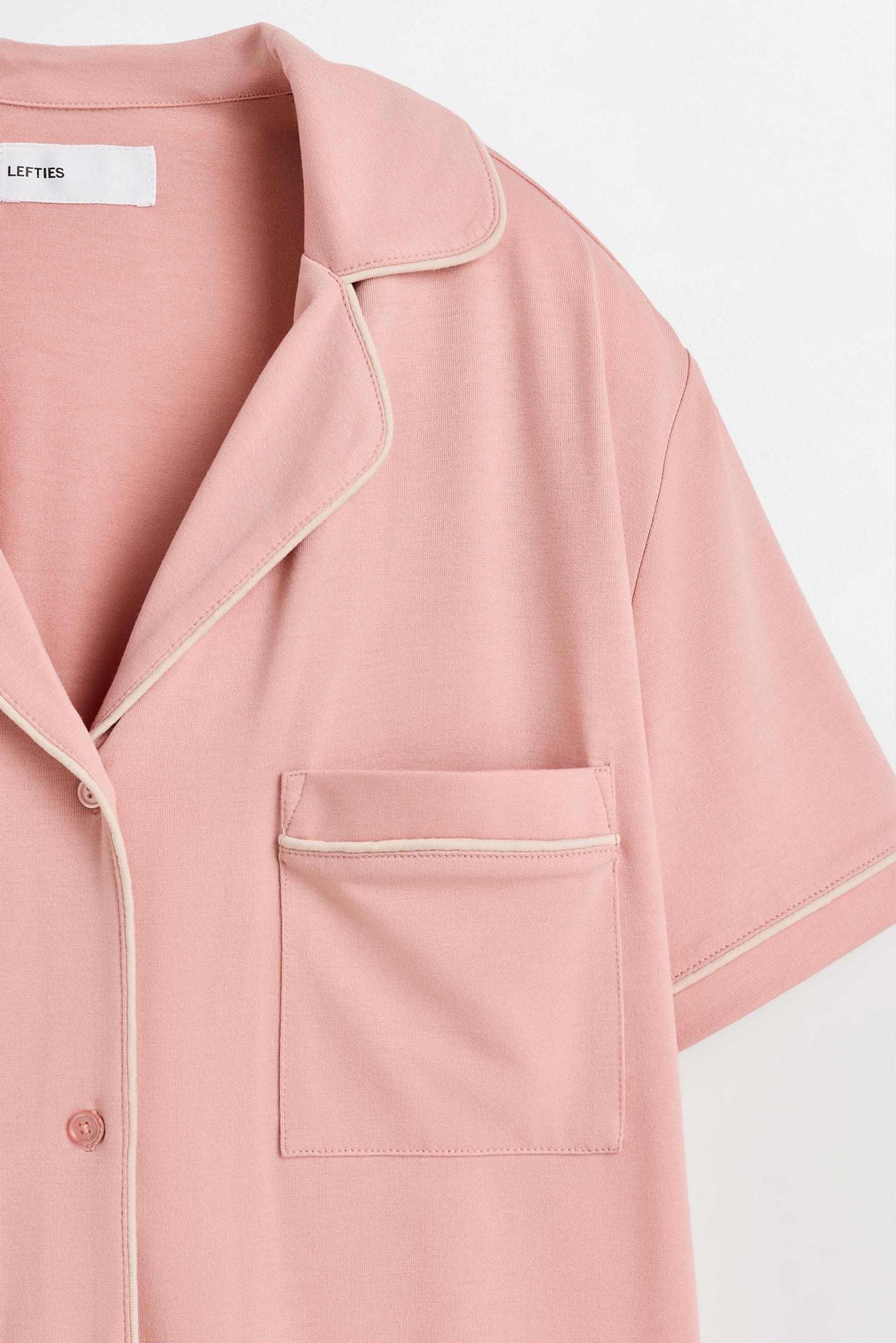 Short shirt-style pyjamas — PASTEL PINK