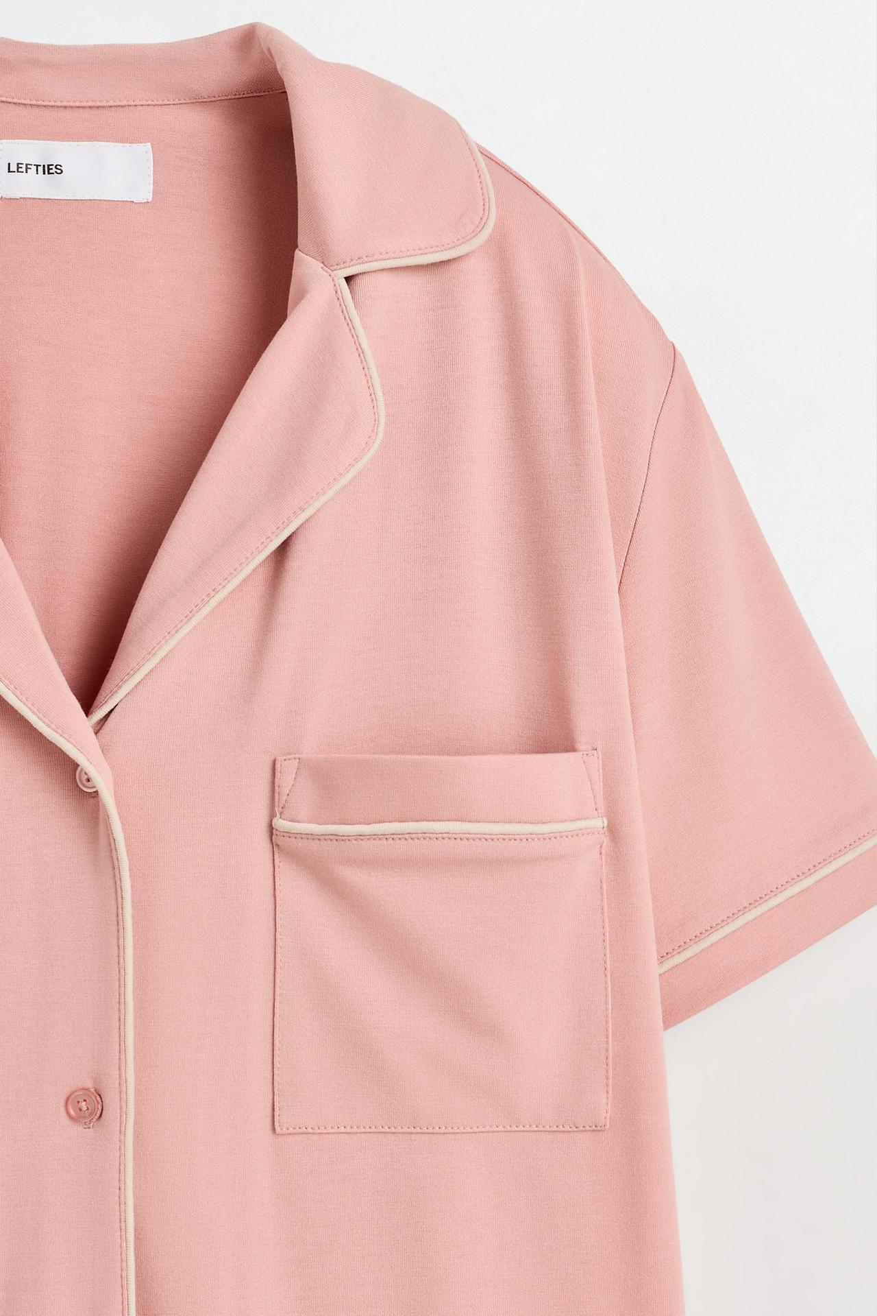 Short shirt-style pyjamas — PASTEL PINK