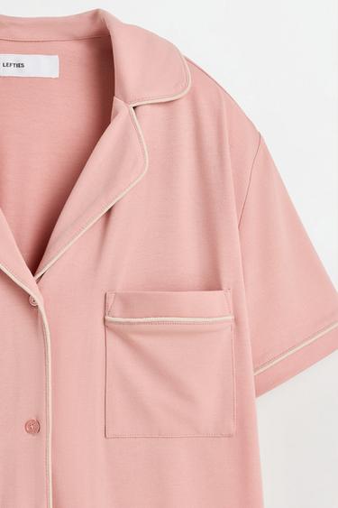 Short shirt-style pyjamas — PASTEL PINK 9