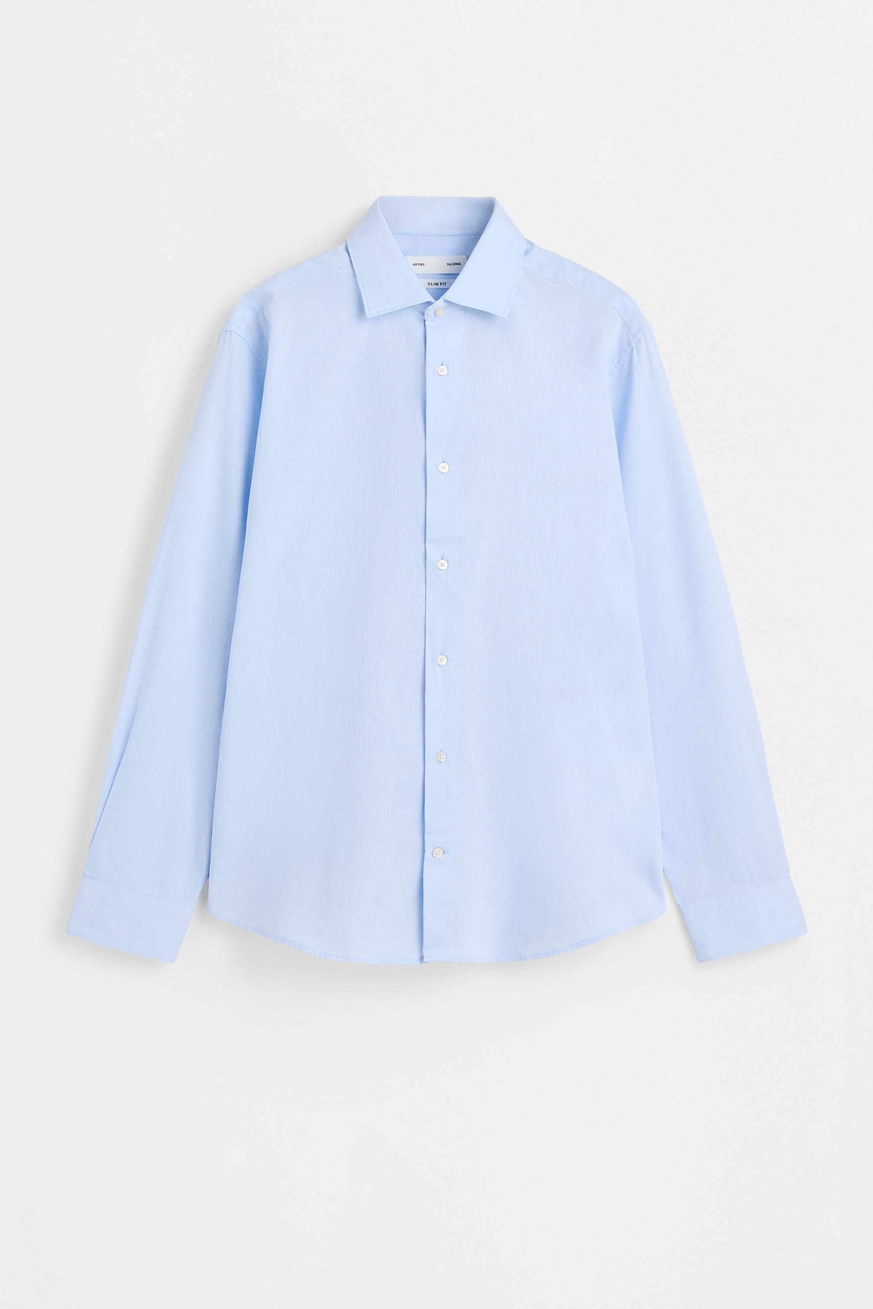 Tailored fit striped shirt — PALE BLUE