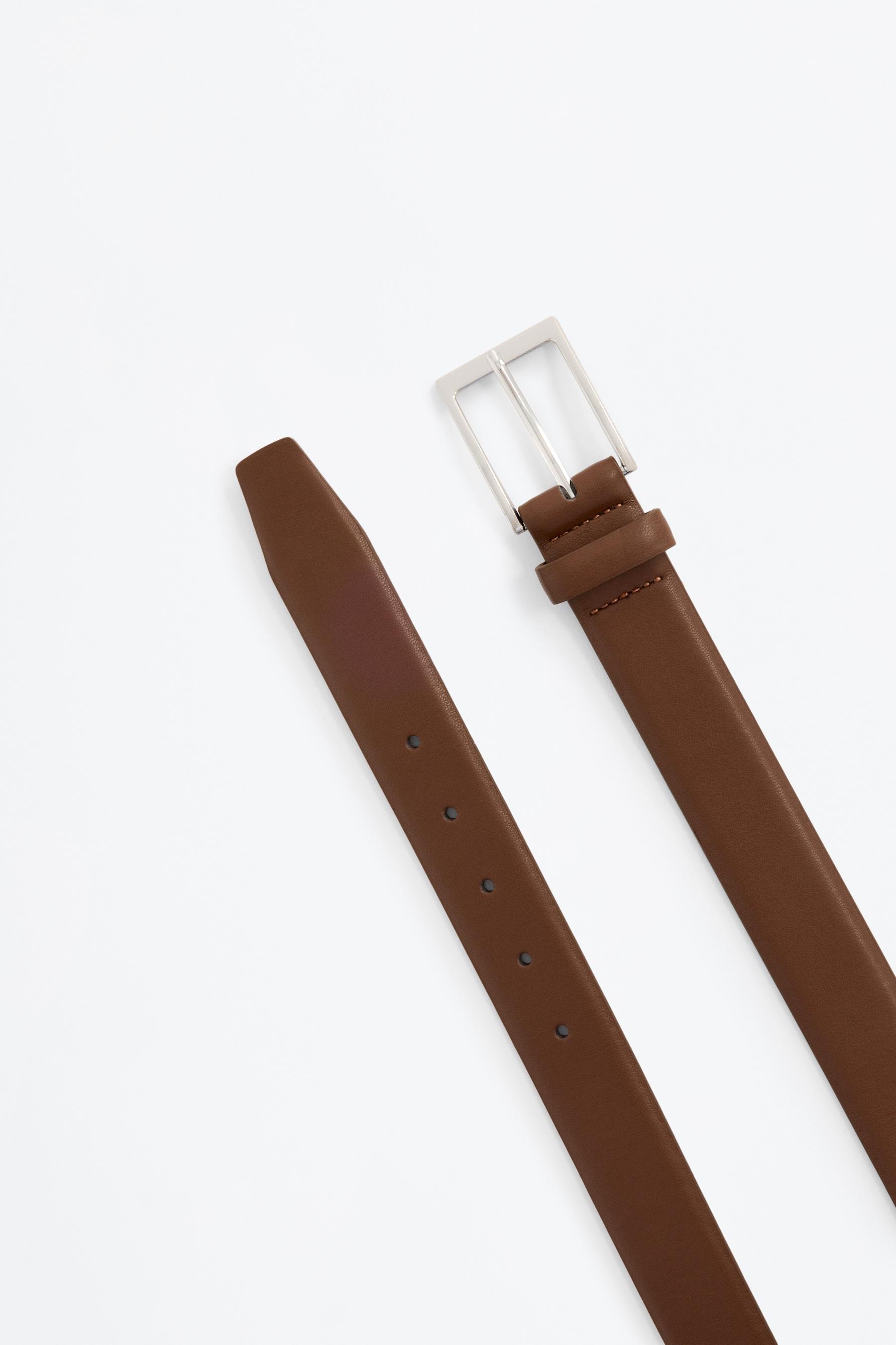 Basic dress belt — BROWN