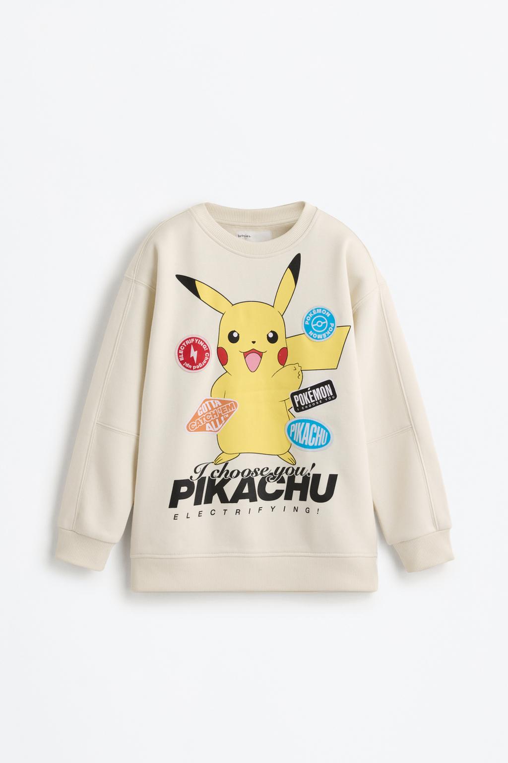 Pikachu Pokémon™ patches sweatshirt