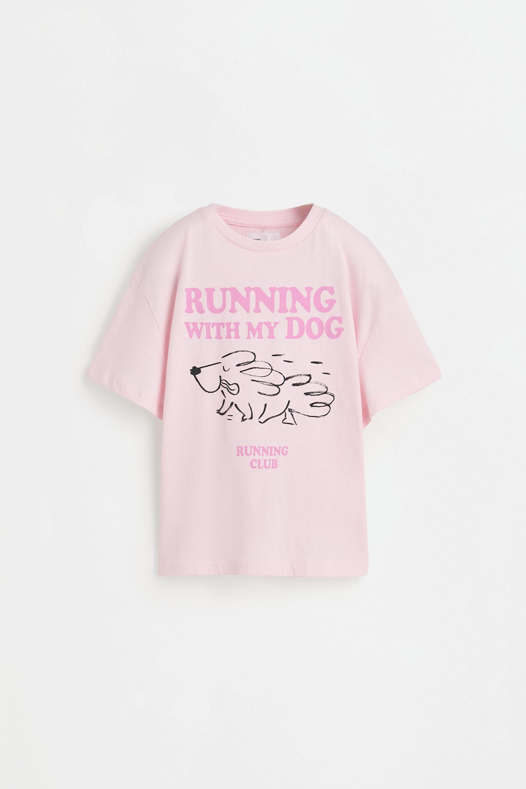 Printed T-shirt — PASTEL PINK