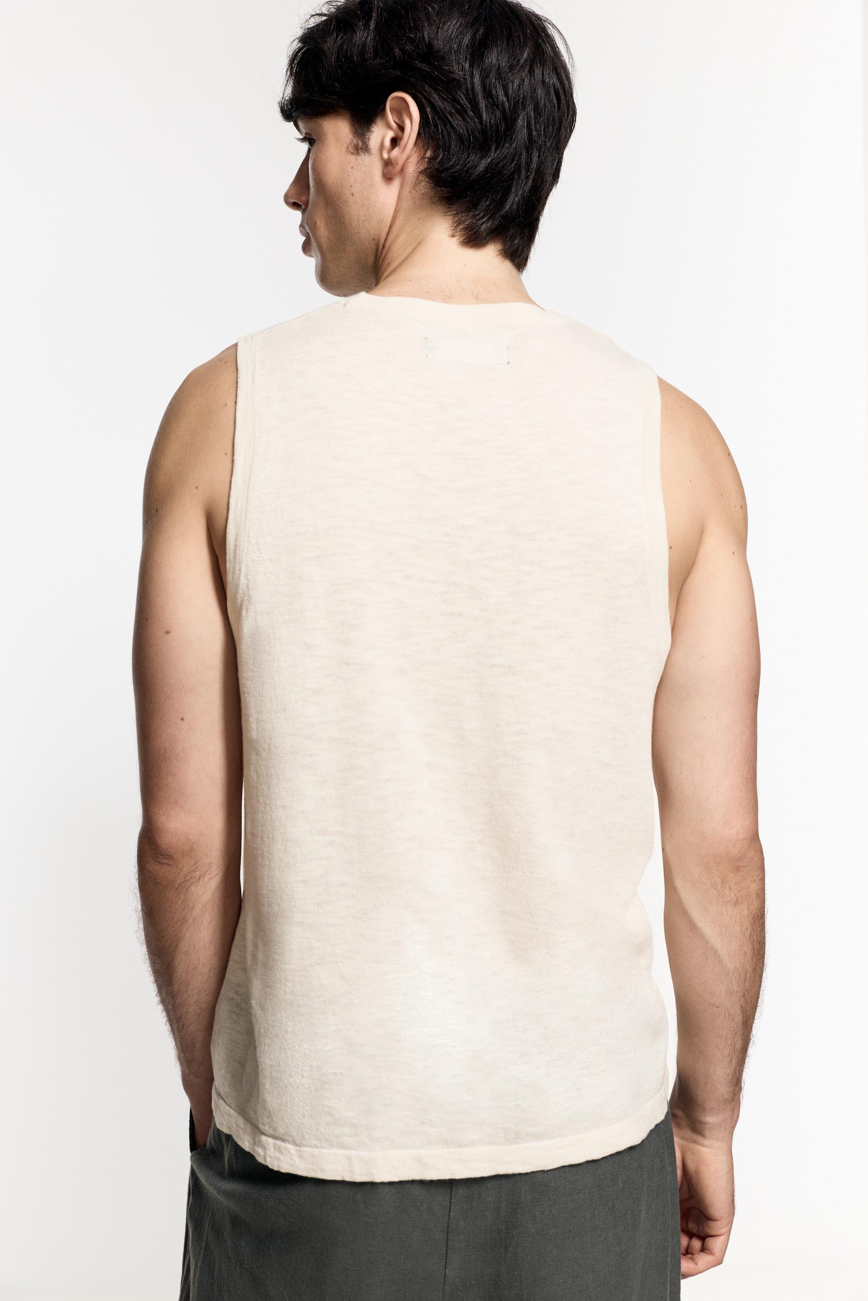 Knit tank top — OFF WHITE