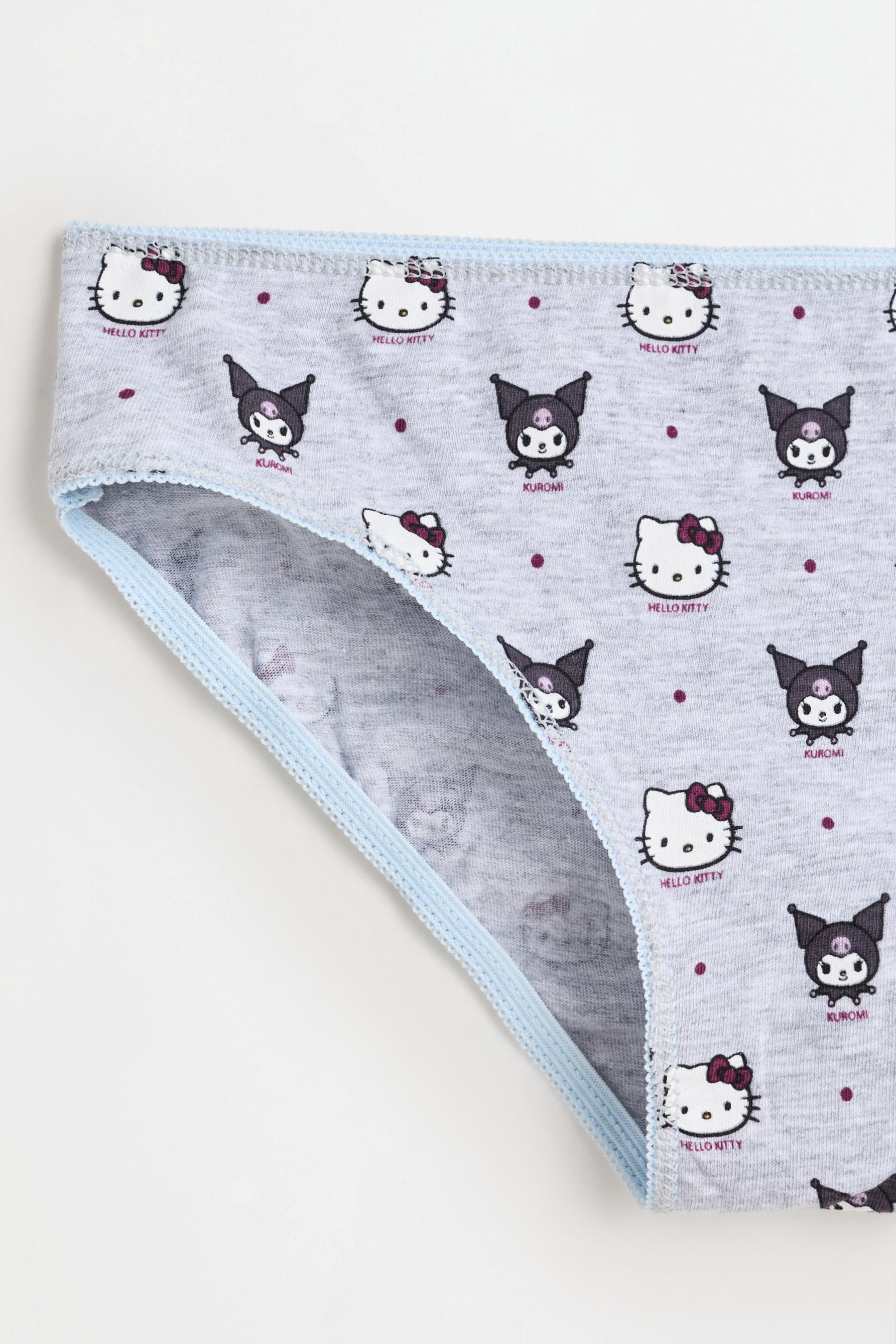Hello Kitty ©SANRIO briefs (5-pack) — LILAC/WHITE