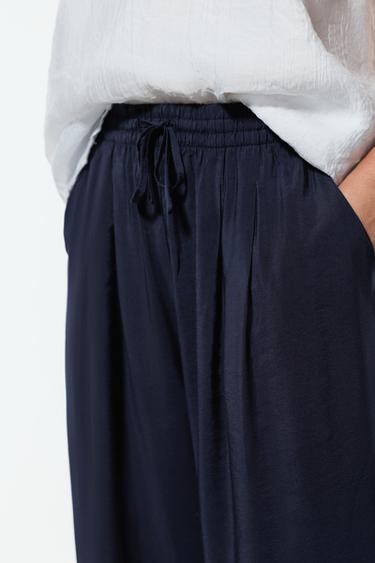 Basic straight-leg trousers — NAVY 3