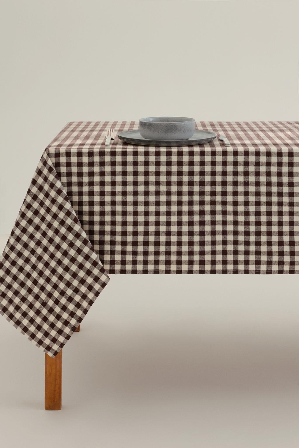 Toalha de mesa quadriculada vichy 140 x 240 cm