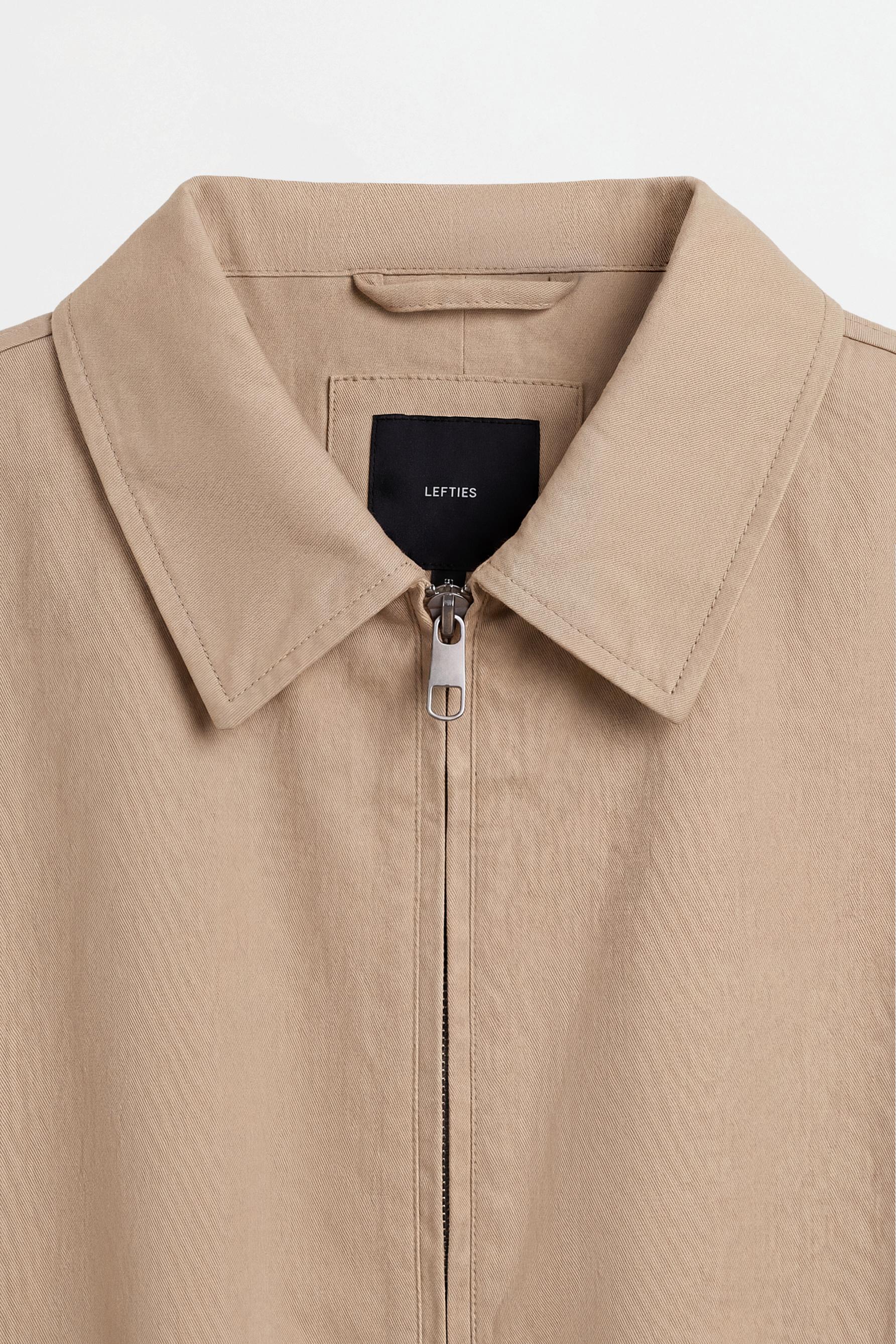 Shirt-collar jacket — ECRU