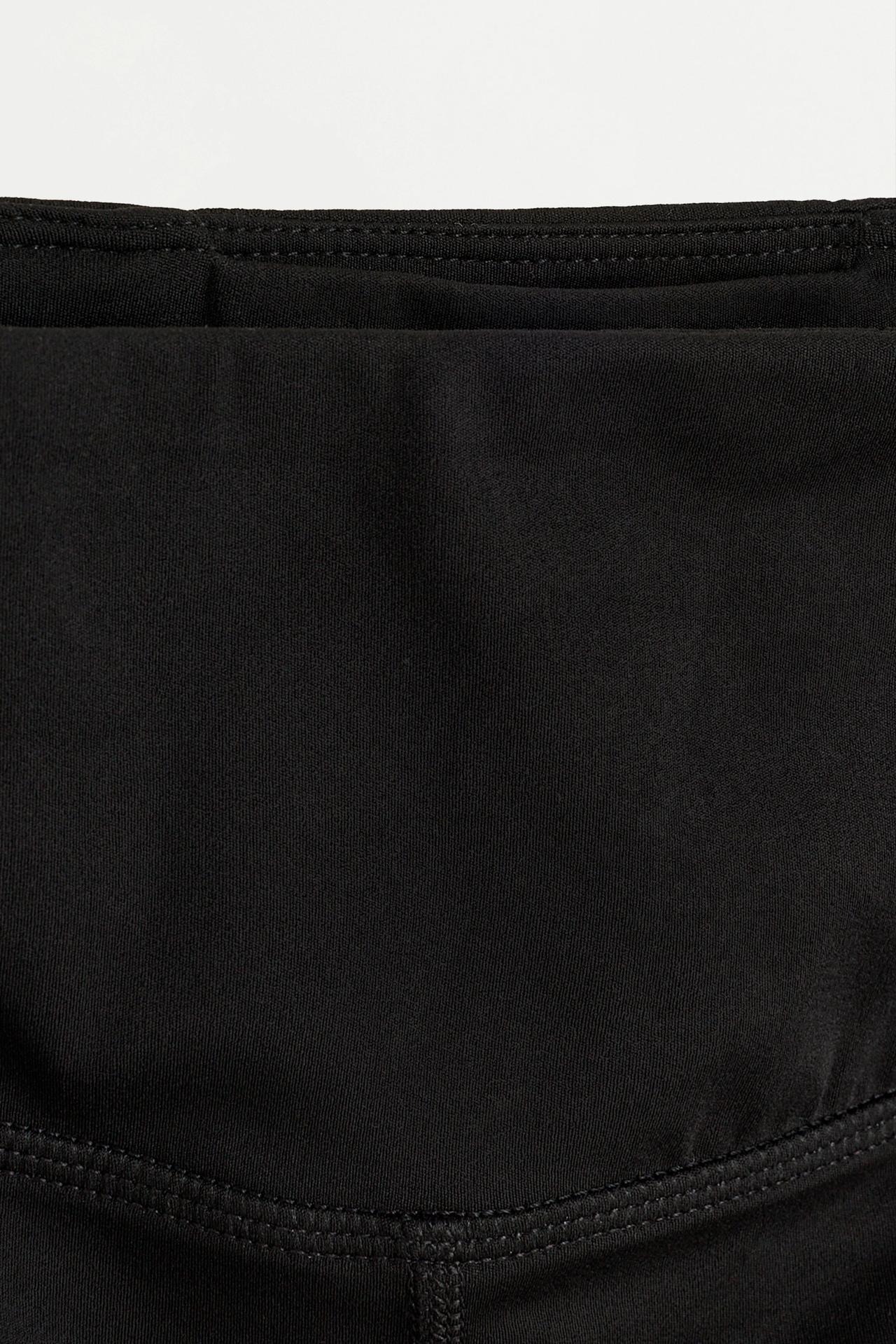 Basic sports hot pants — BLACK