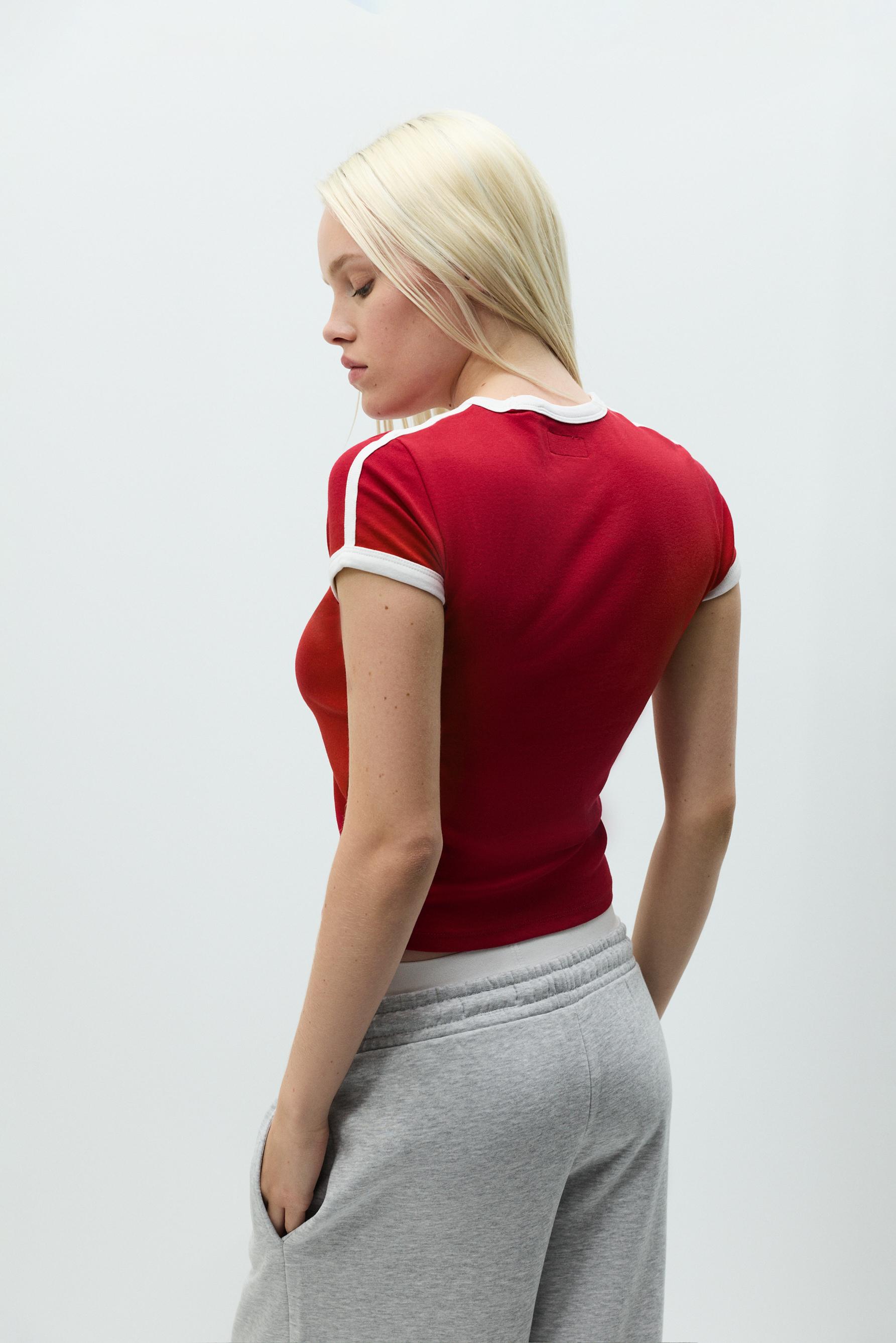 Printed T-shirt — RED