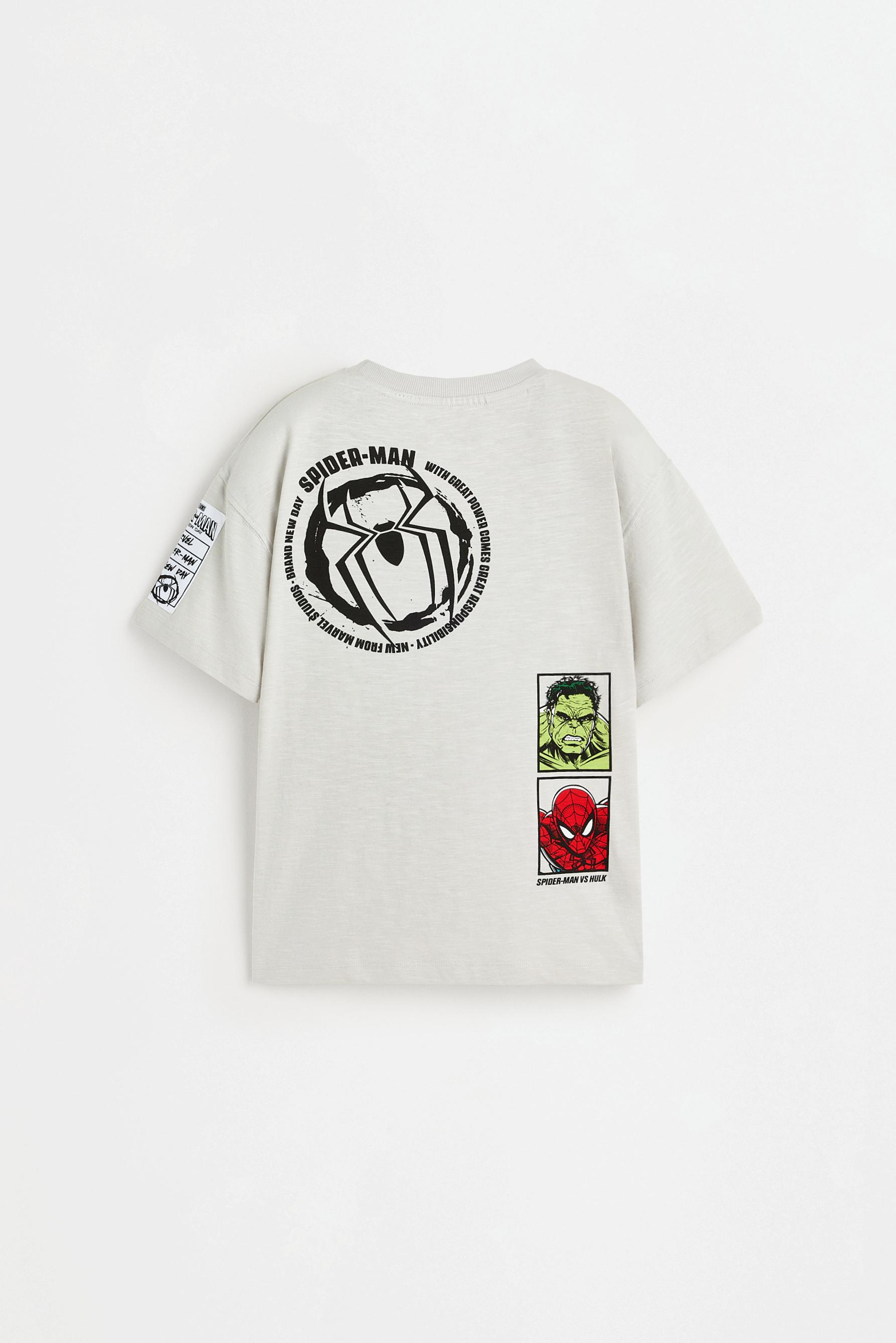 Spider-Man vs. Hulk ©Marvel T-shirt — PALE GREY