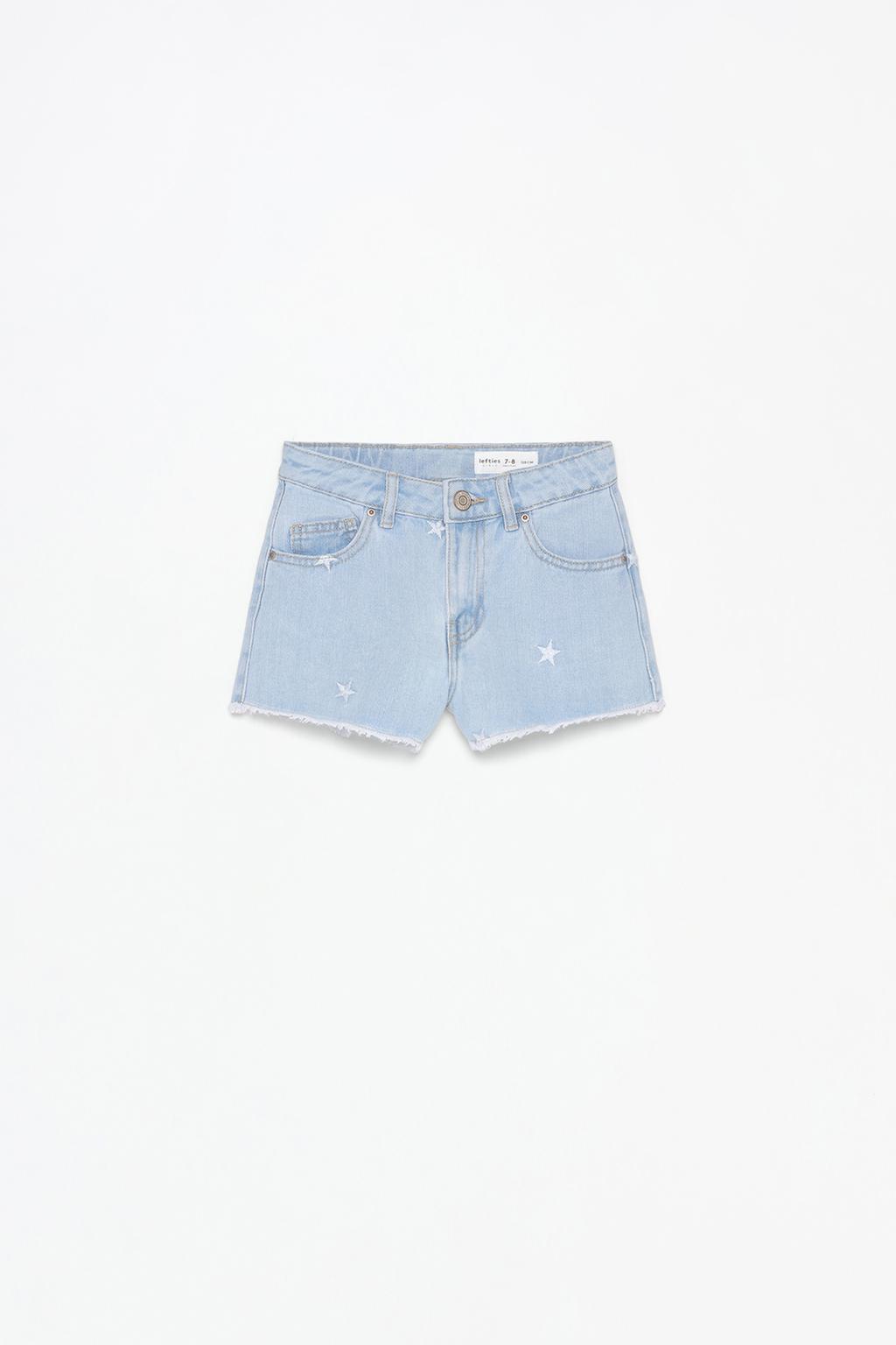 Heart denim shorts