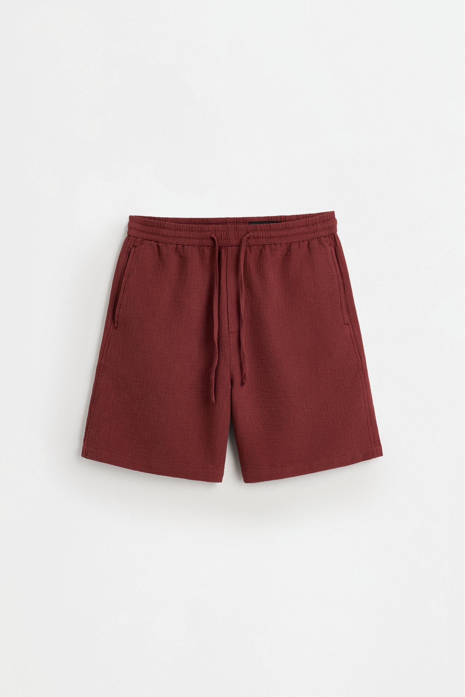 Jacquard Bermuda shorts — TERRACOTTA