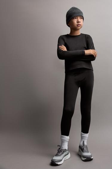 Medium-weight thermal comfort leggings — BLACK 5