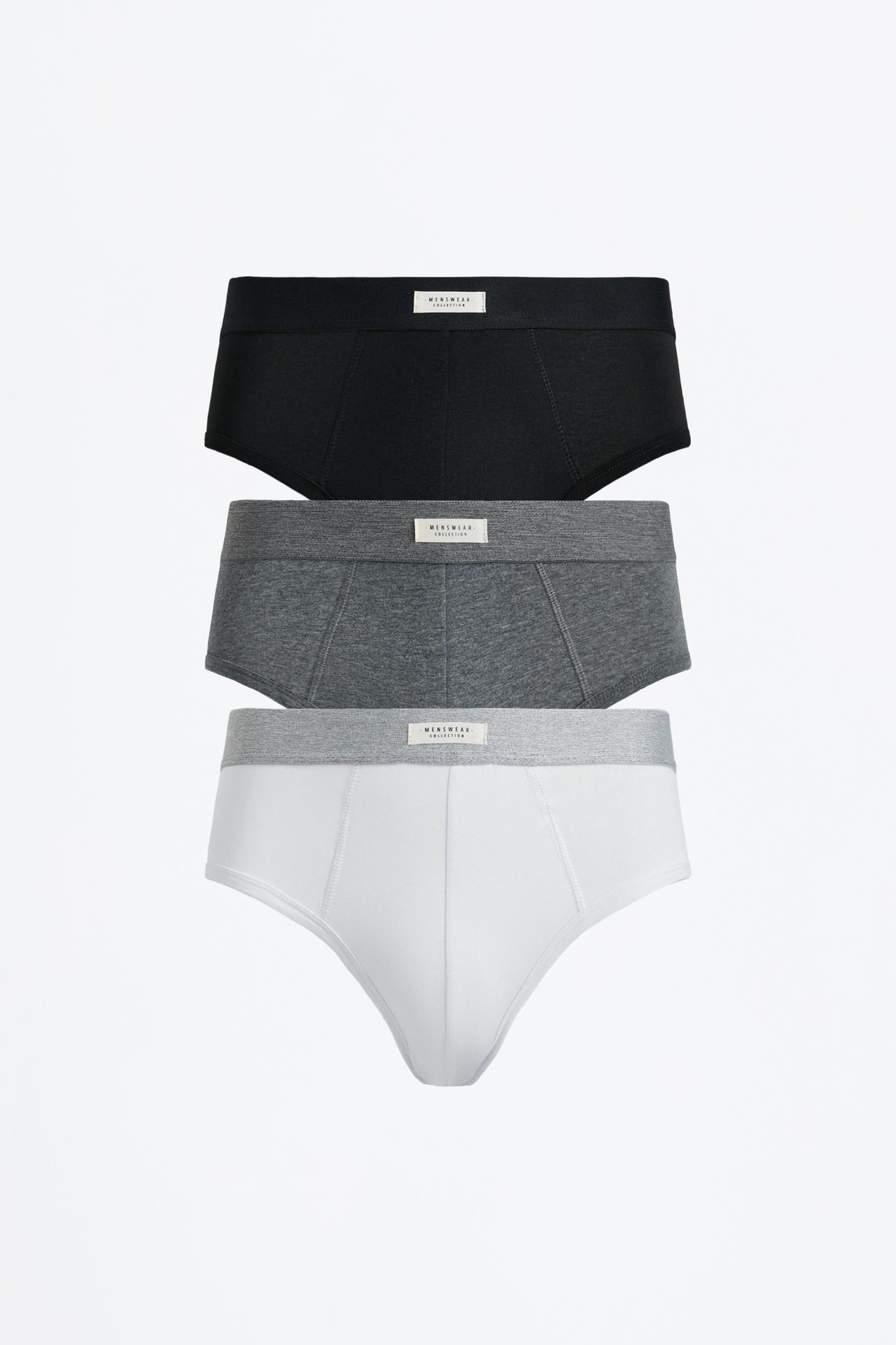 Briefs (3-Pack) — GREY