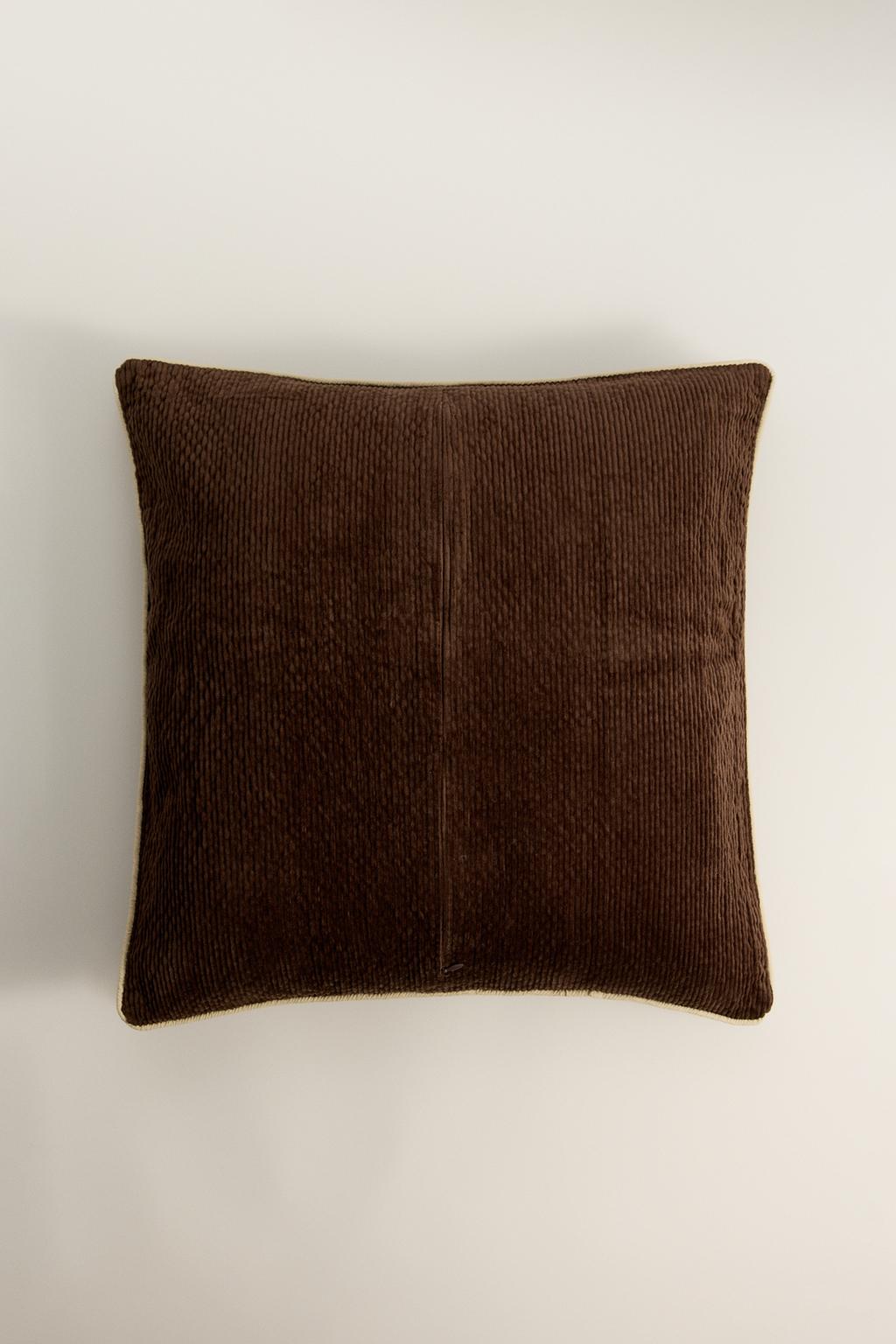 Capa de almofada de veludo cotelê 50 x 50 cm