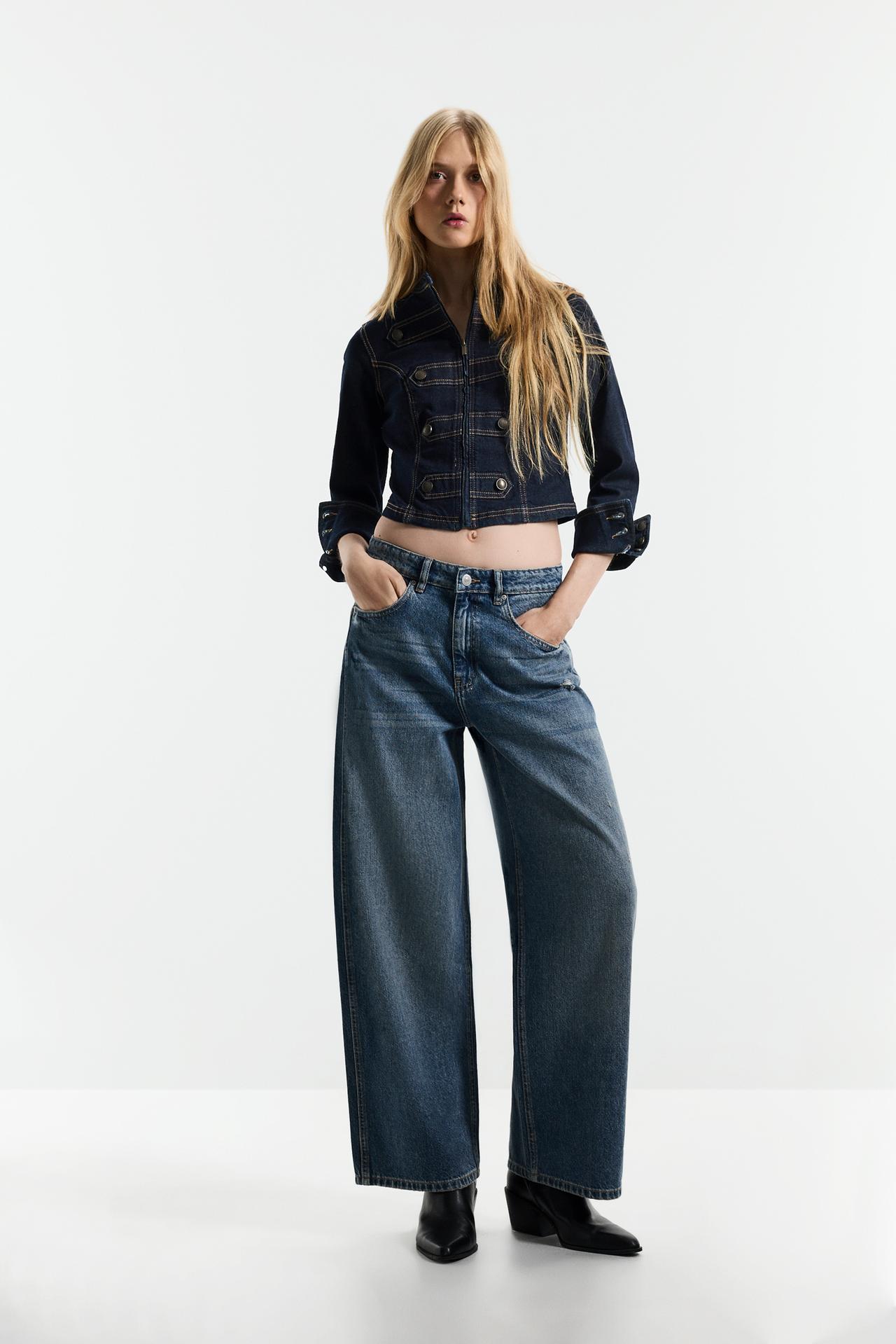 Distressed baggy jeans — PASTEL BLUE