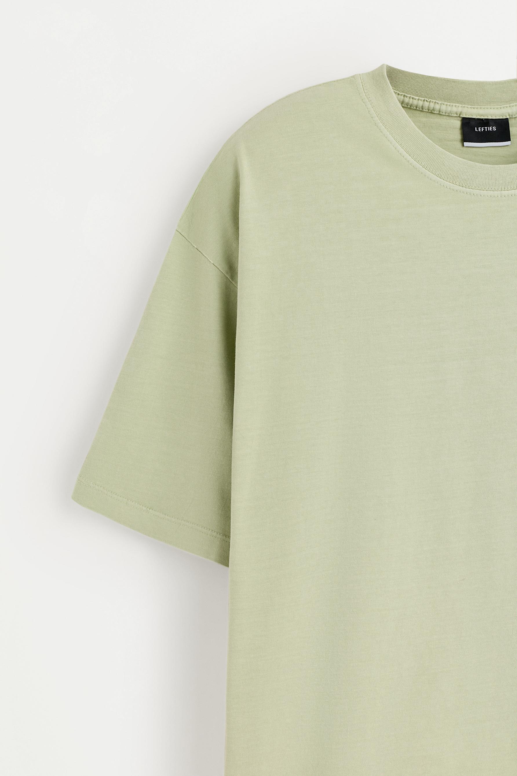 Faded-effect T-shirt — PISTACHIO GREEN