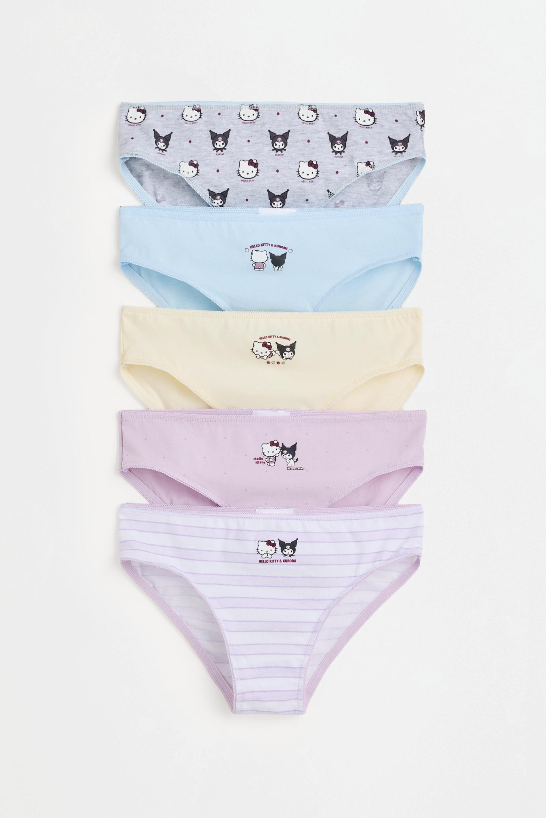 Hello Kitty ©SANRIO briefs (5-pack) — LILAC/WHITE