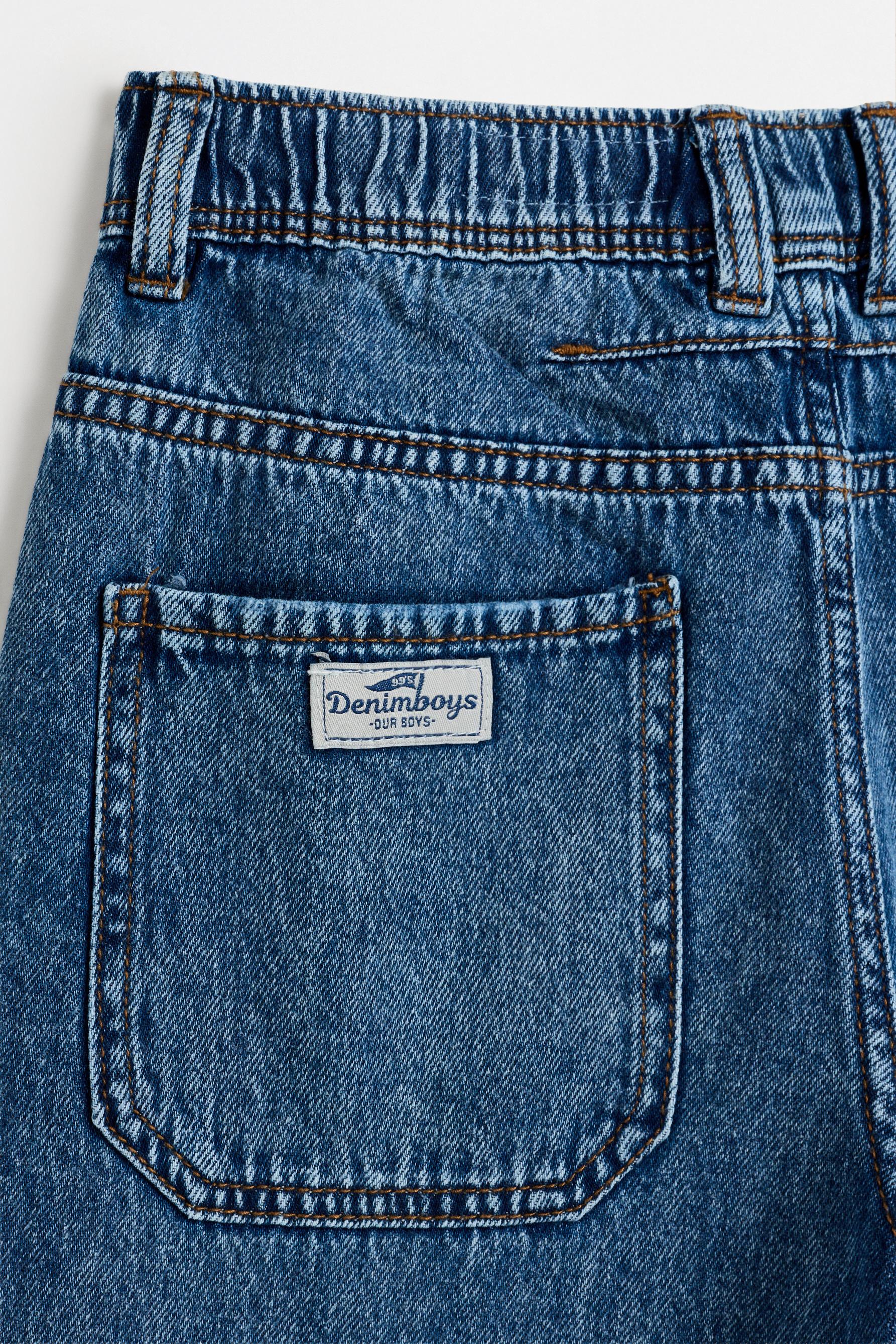 Seamed barrel jeans — DARK NAVY