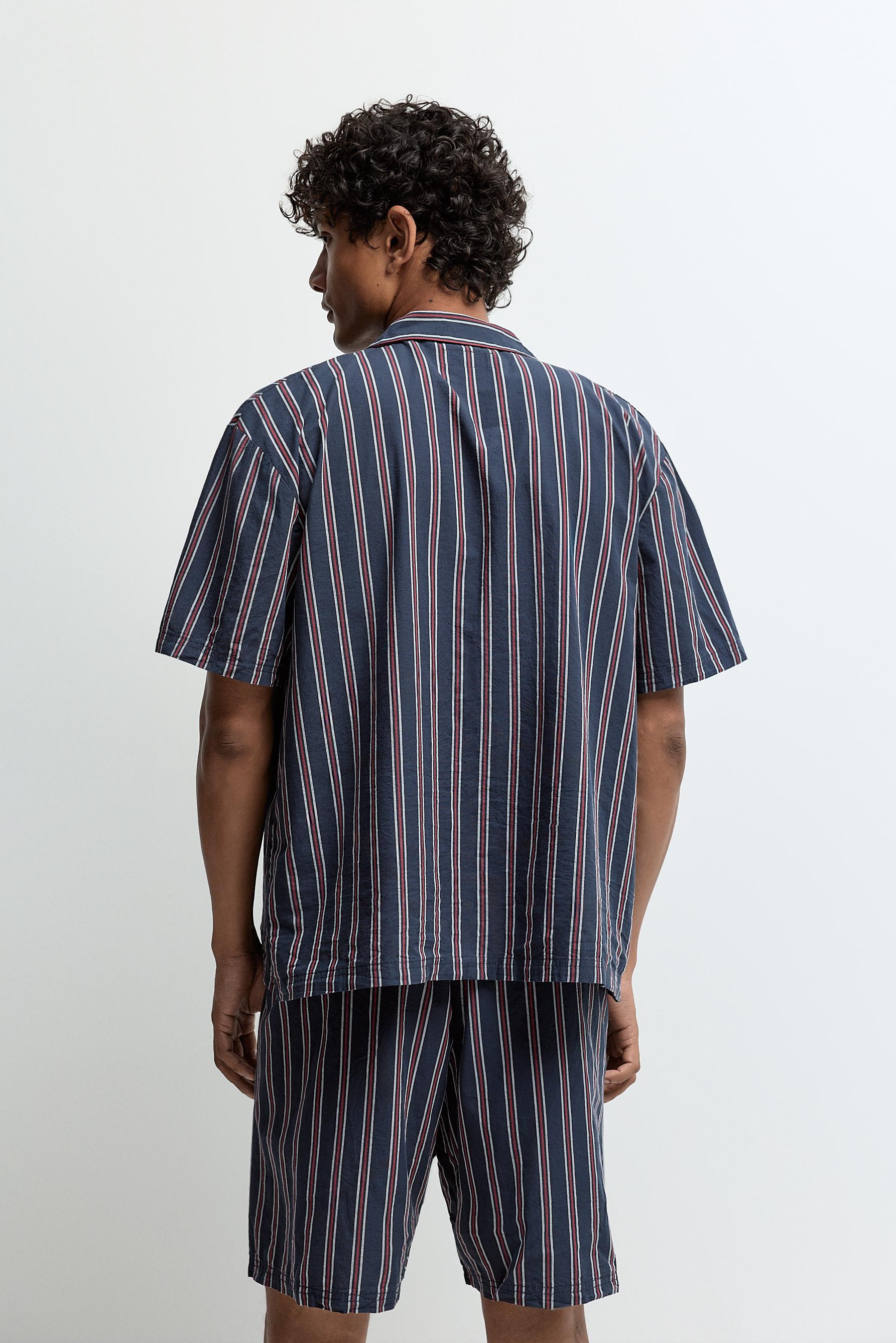 Striped short pyjamas — NAVY