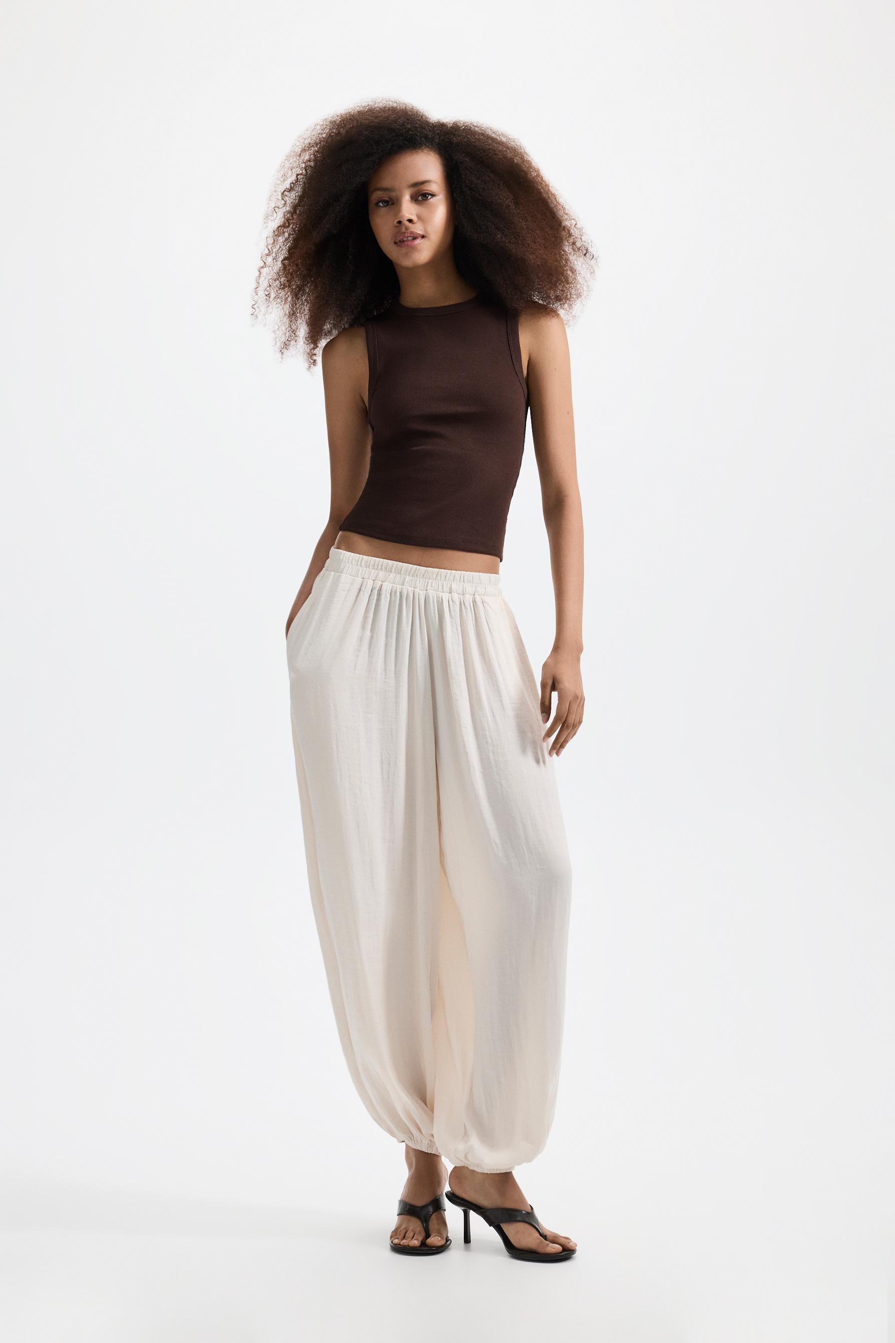 Ribbed racerback top — CHOCOLATE