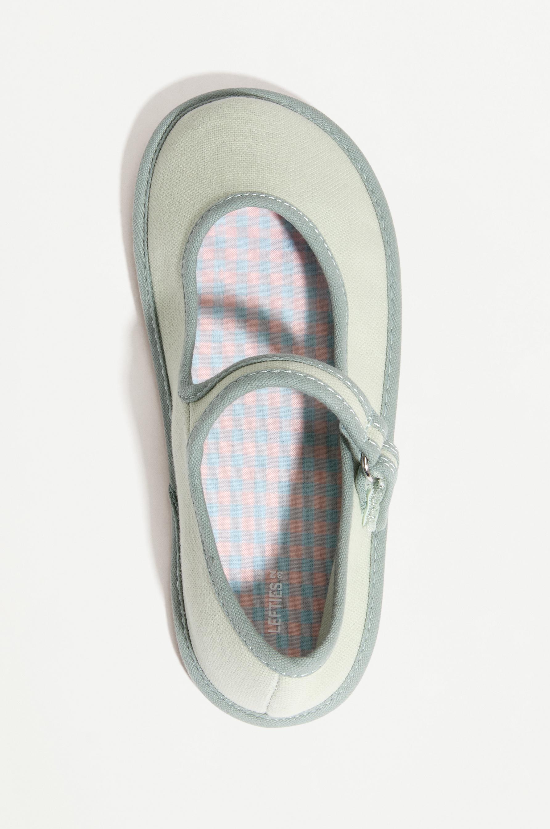 BAREFOOT MARY JANE FLATS — MINT GREEN