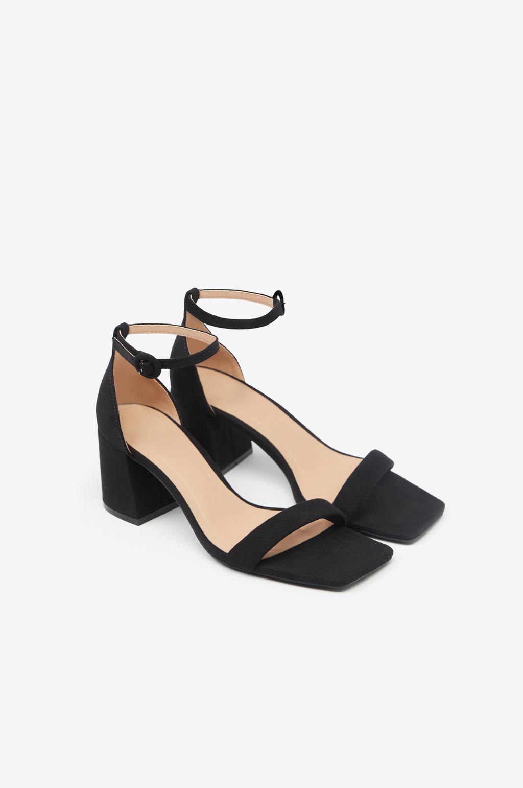 Minimalist high-heel sandals