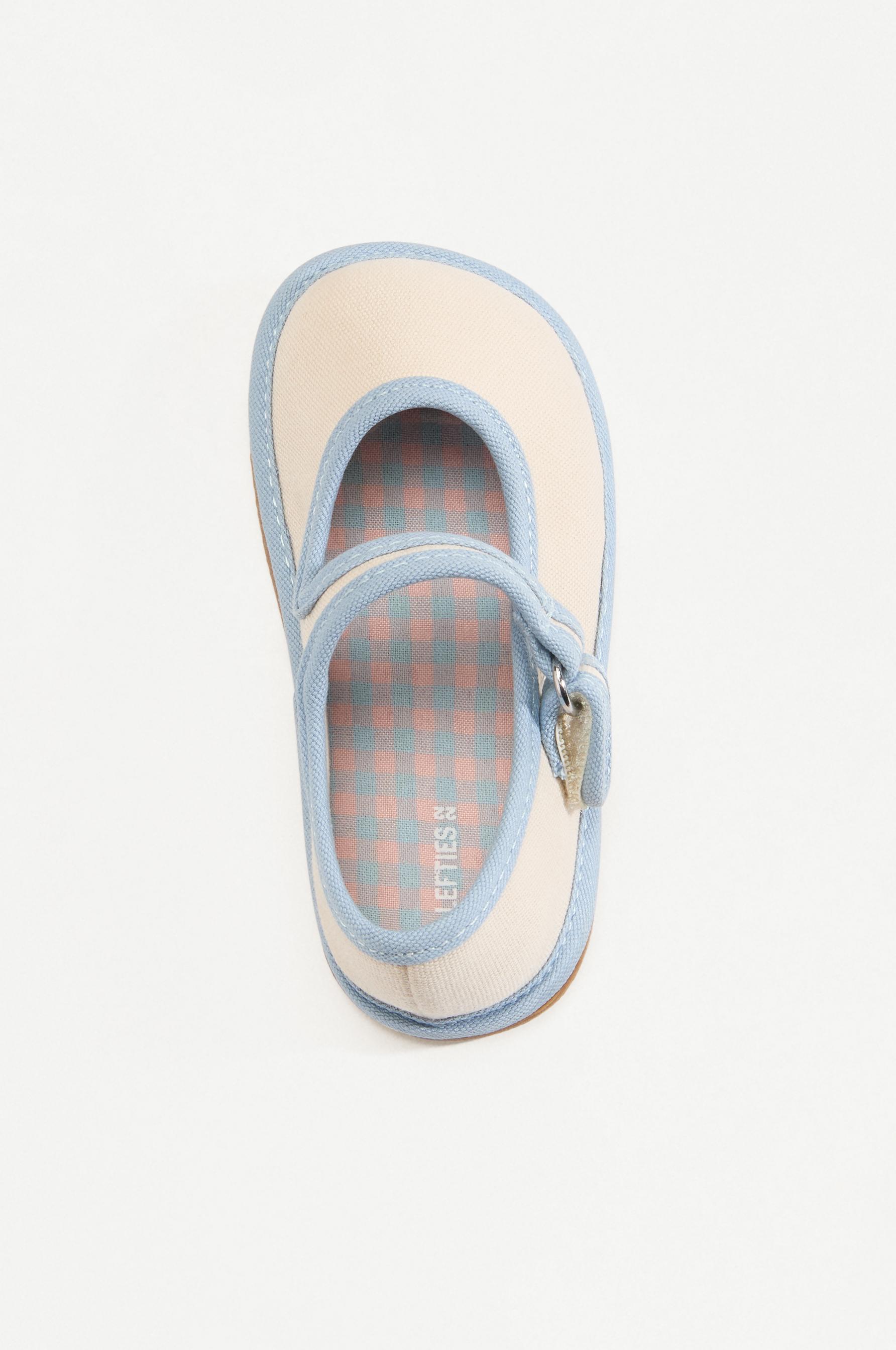 BAREFOOT MARY JANE FLATS — ECRU