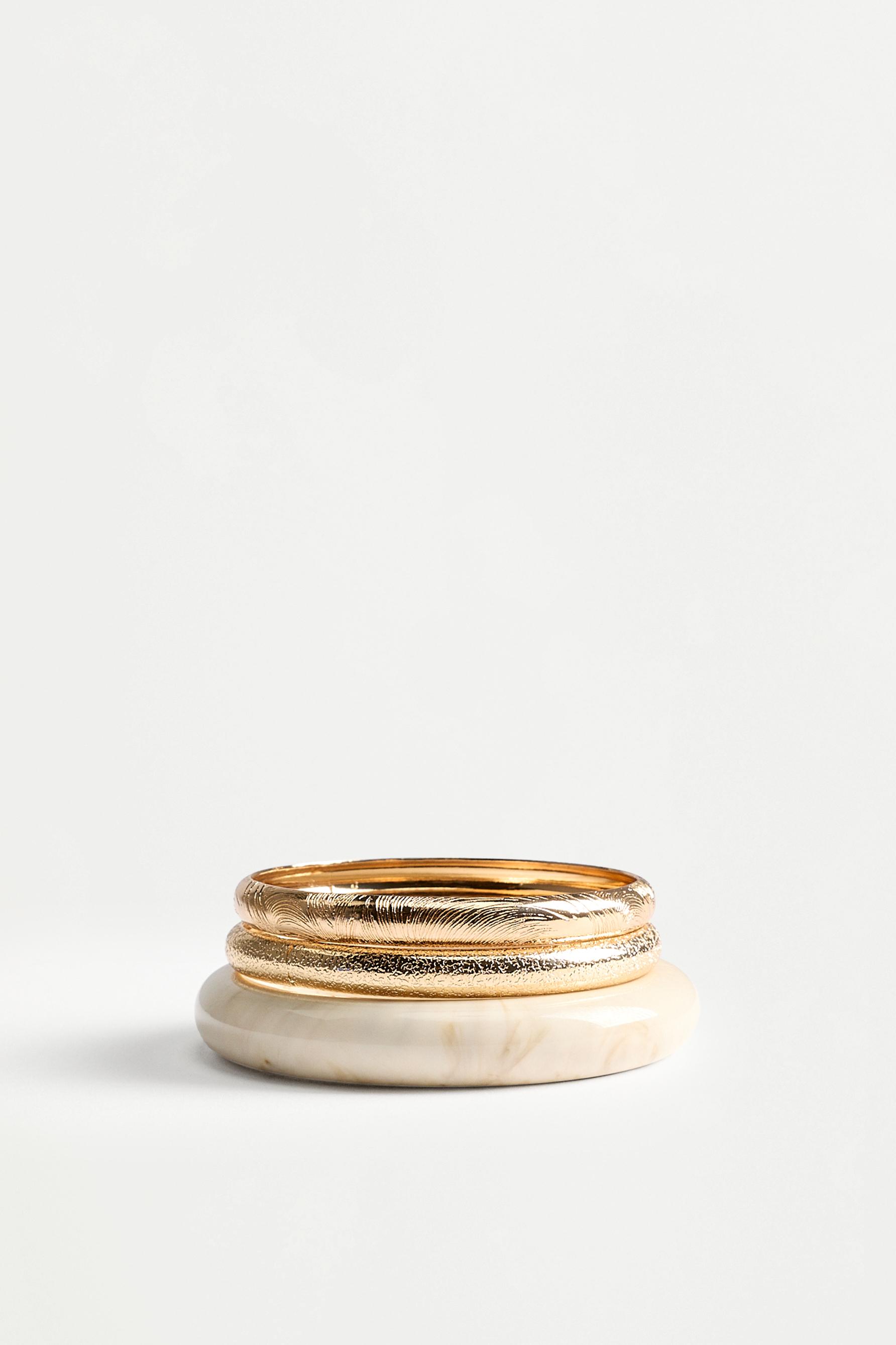3-pack of assorted bracelets — WHITE