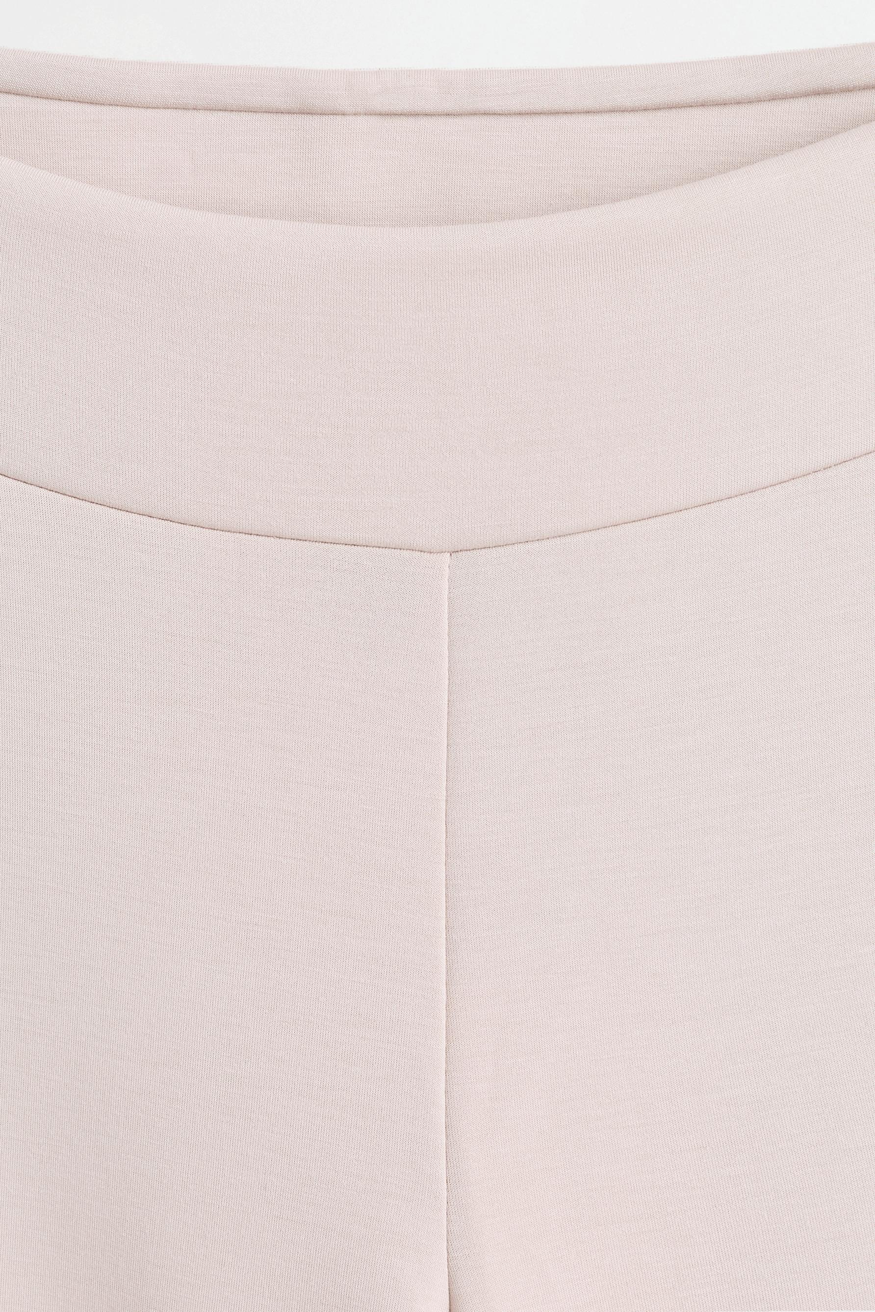 Flowing flared tracksuit trousers — ECRU