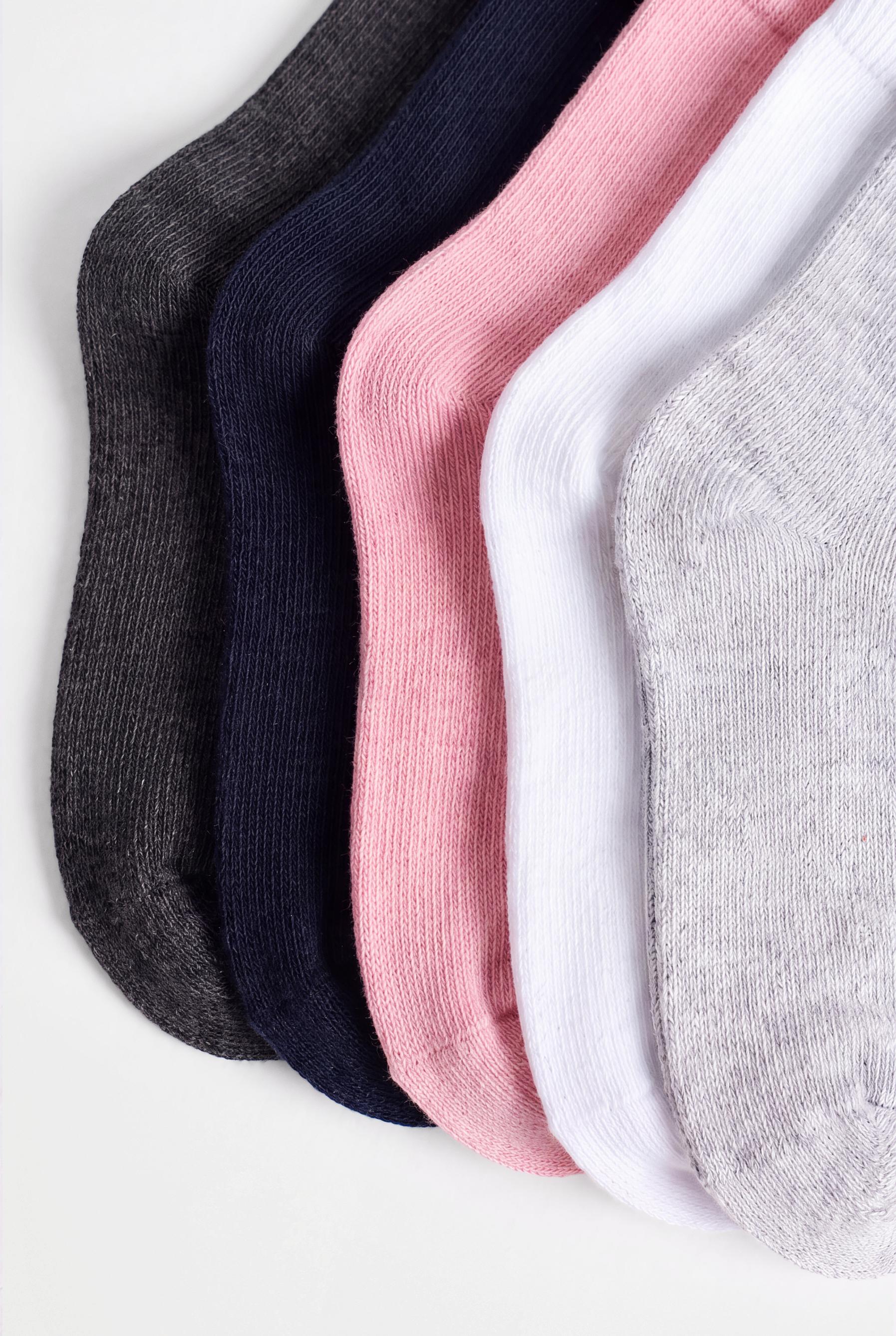 Solid Long Socks (10-Pack) — PINK