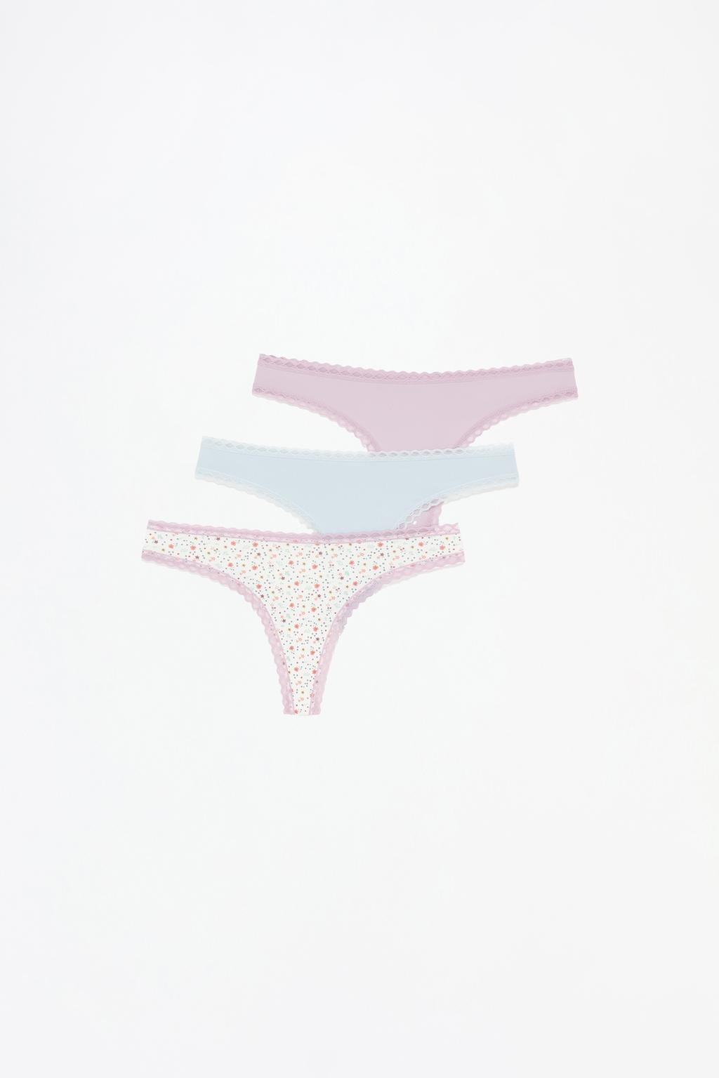 3-pack of microfibre Brazilian briefs