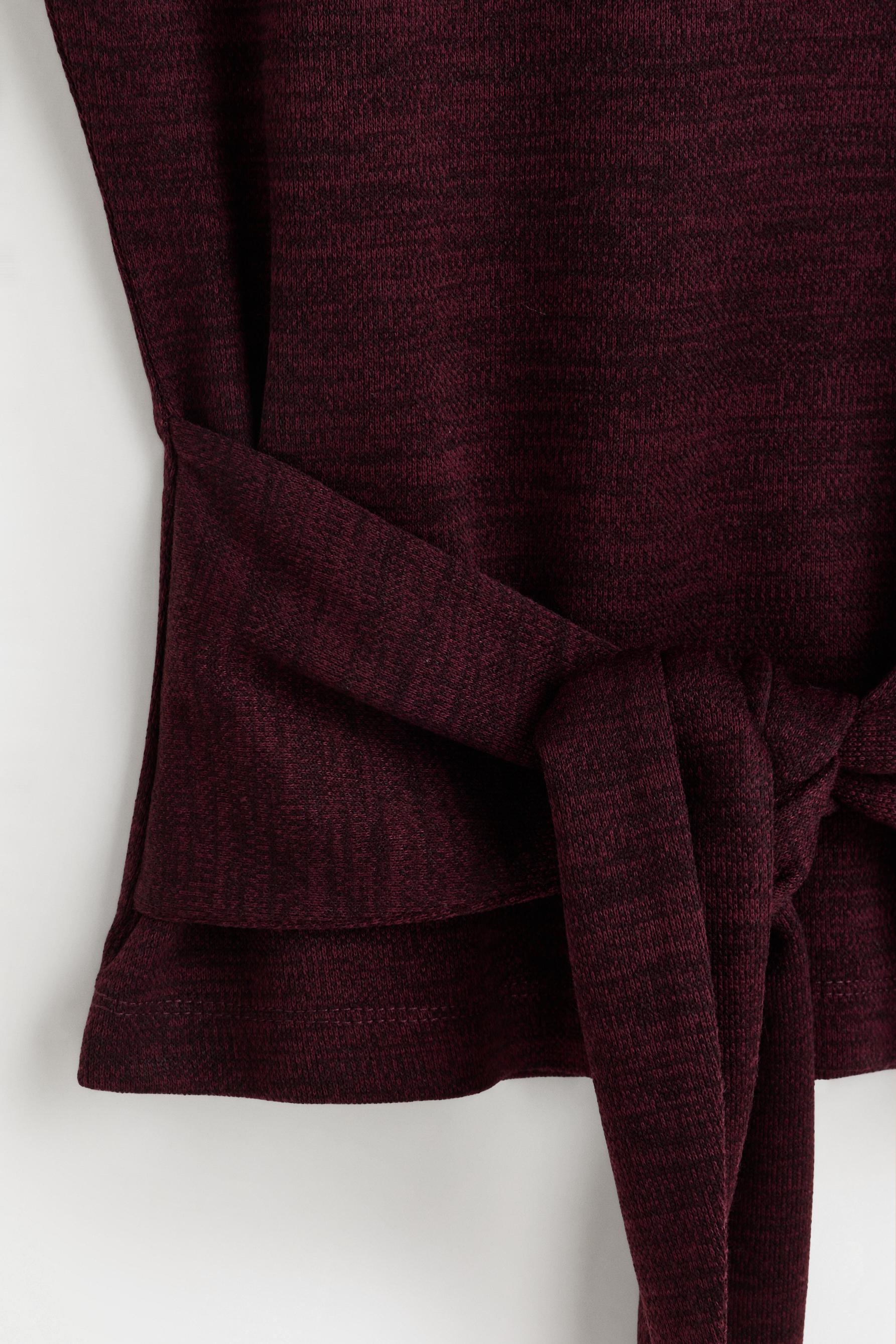 Top with knot detail — MAROON