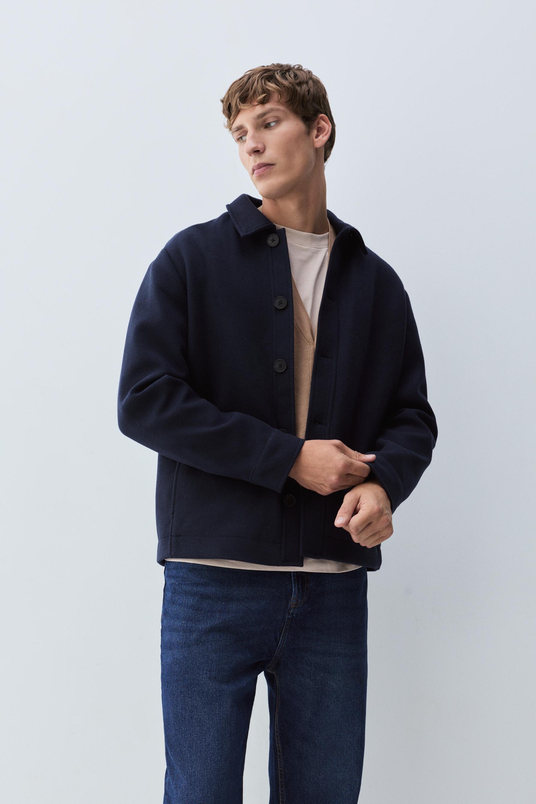 Cazadora paño botones